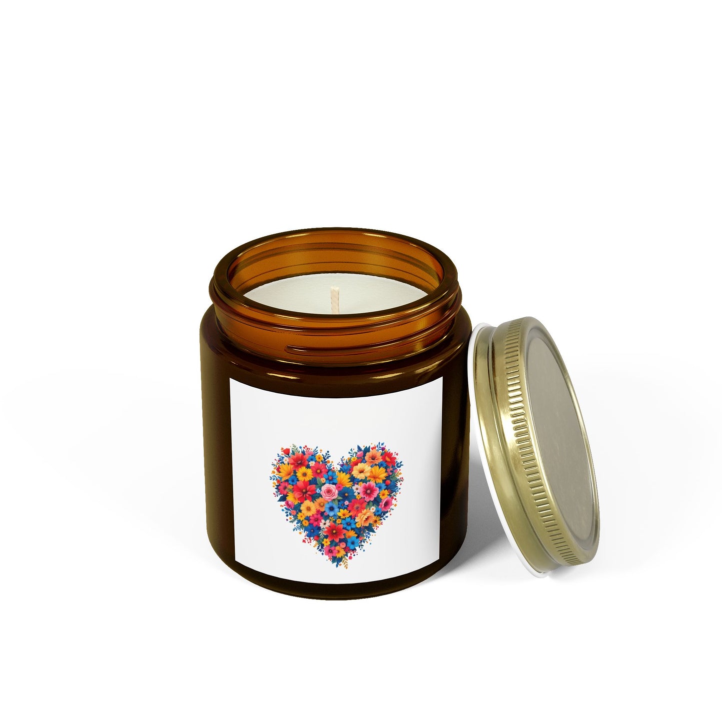 Floral Heart Scented Candles