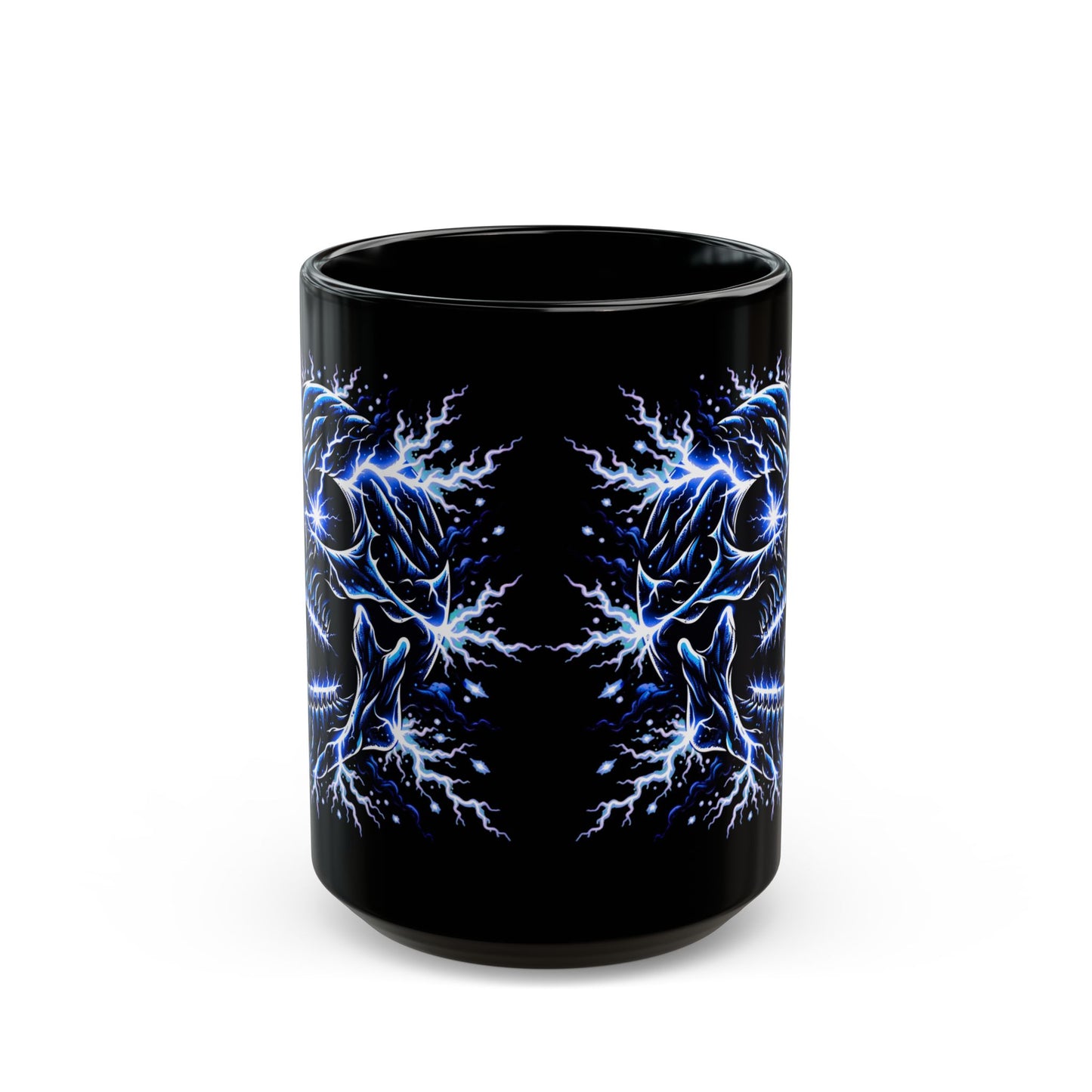 Lightning Skull Black Mug (11oz, 15oz)