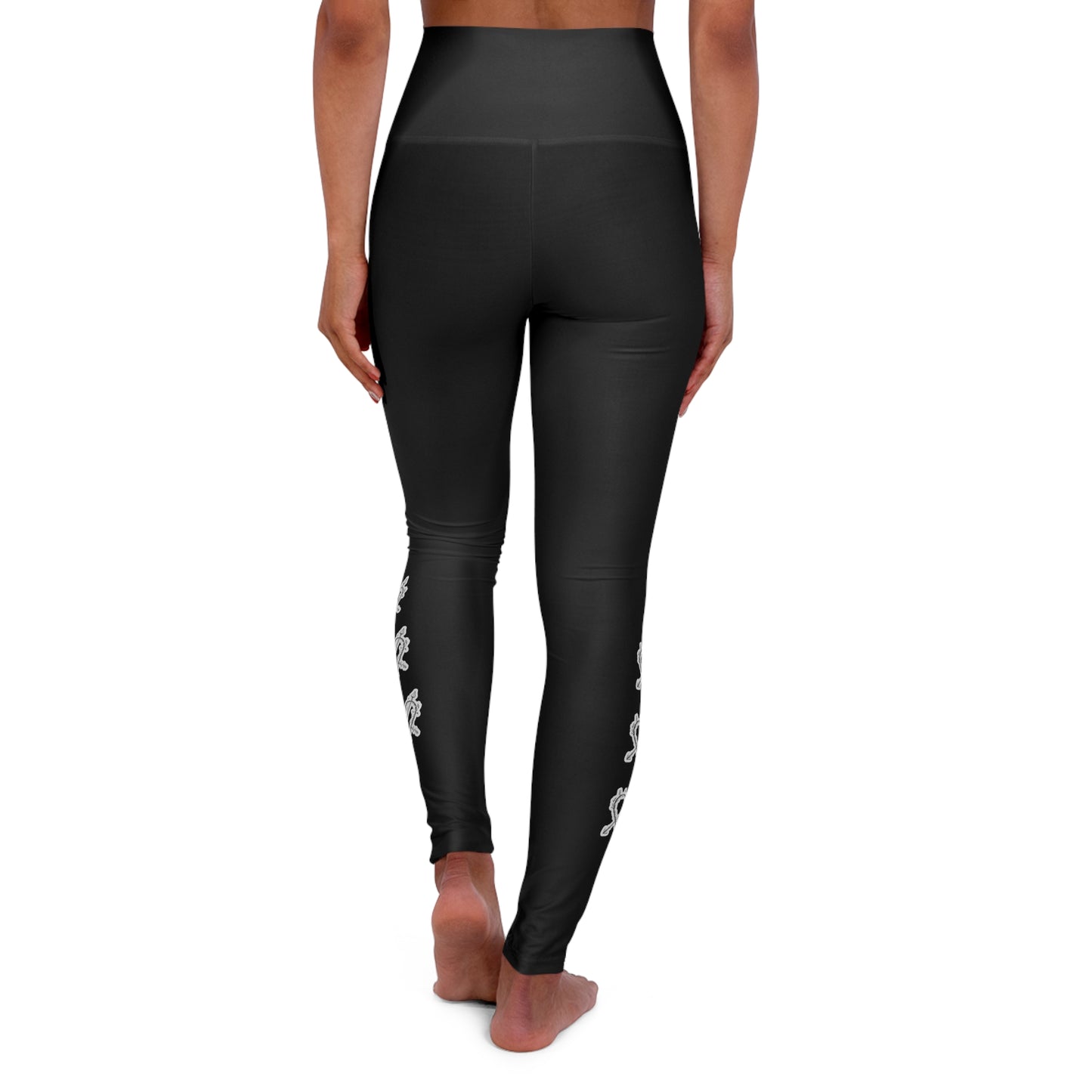 Floral High Waisted Yoga Leggings, Trendy Activewear for Your Workouts