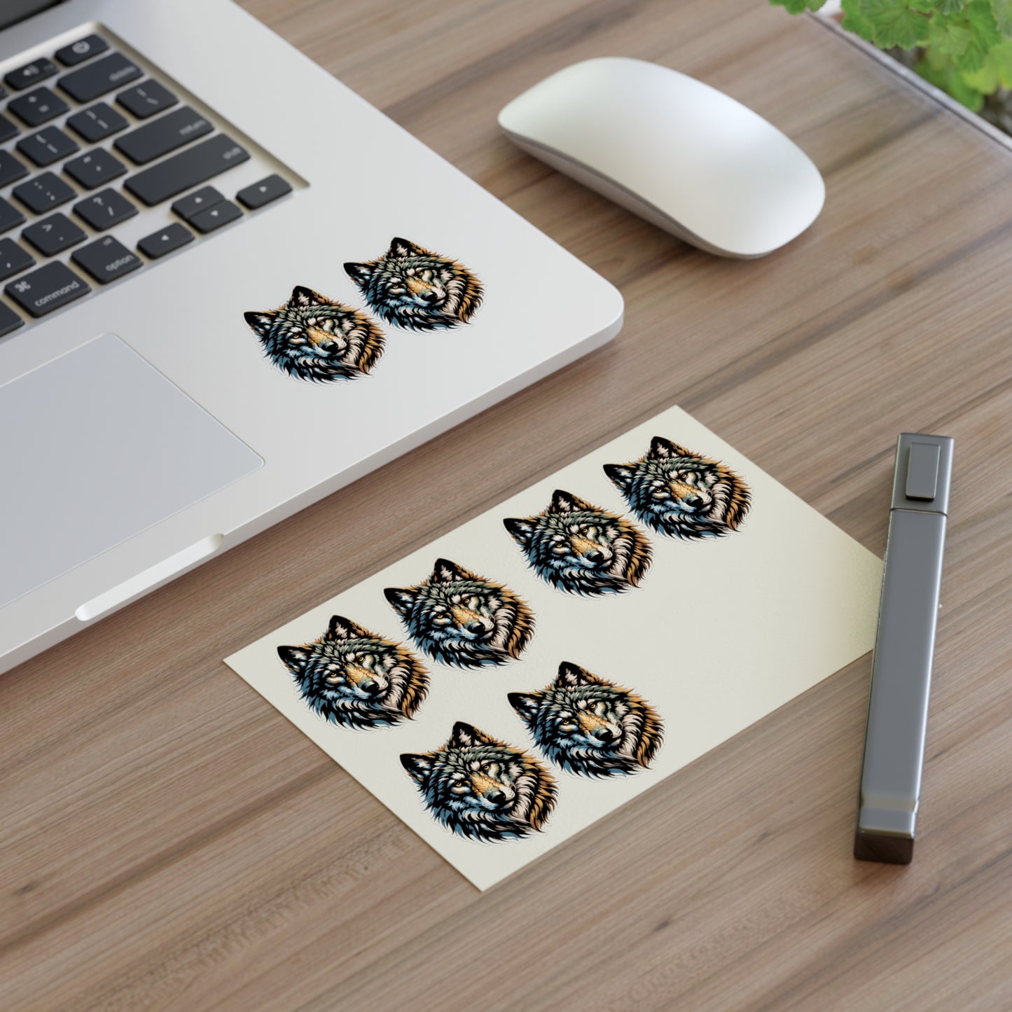 Wolf Head Vinyl Sticker – Bold Wildlife Graphic Decal by Lair Gadgets