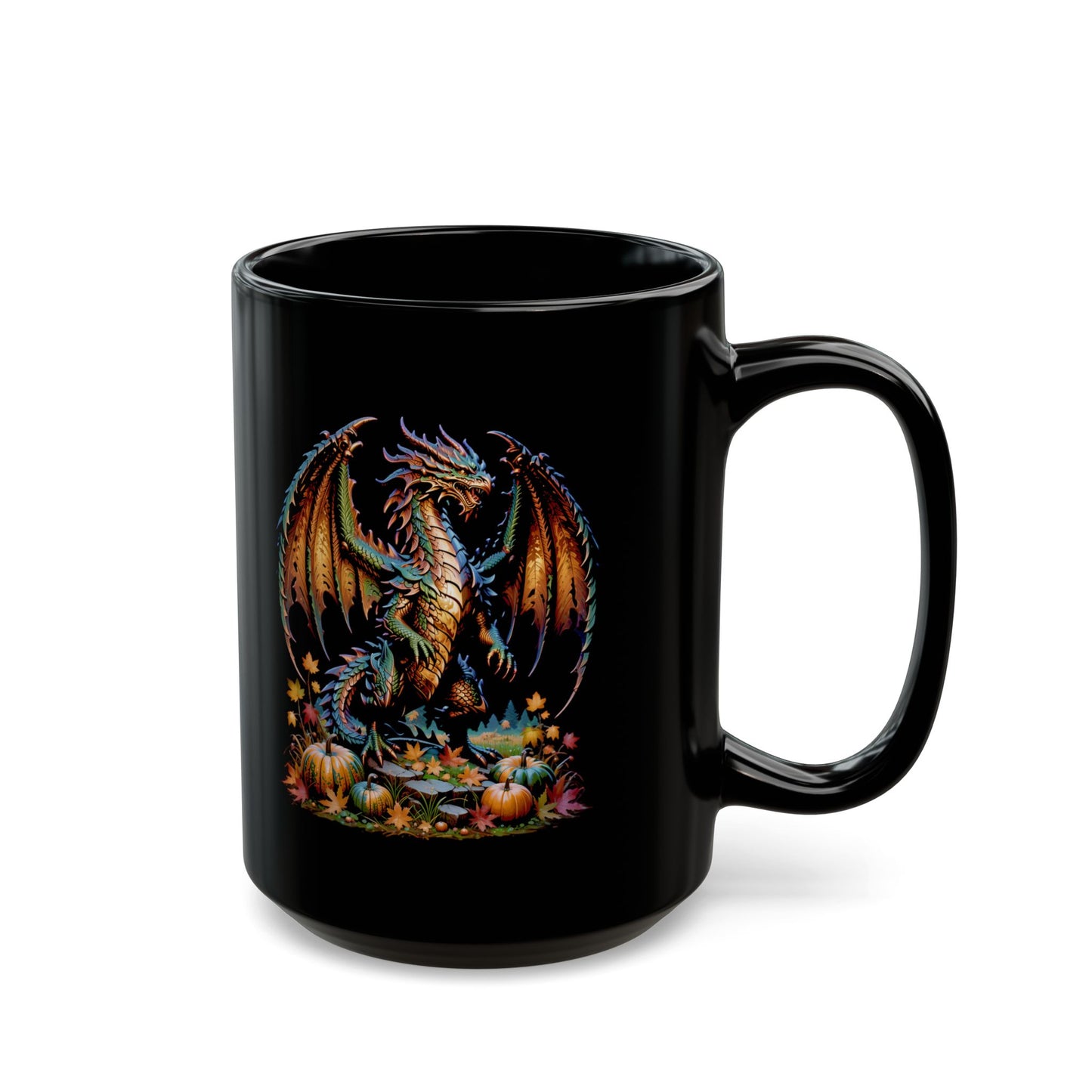 October Dragon Black Mug (11oz, 15oz)