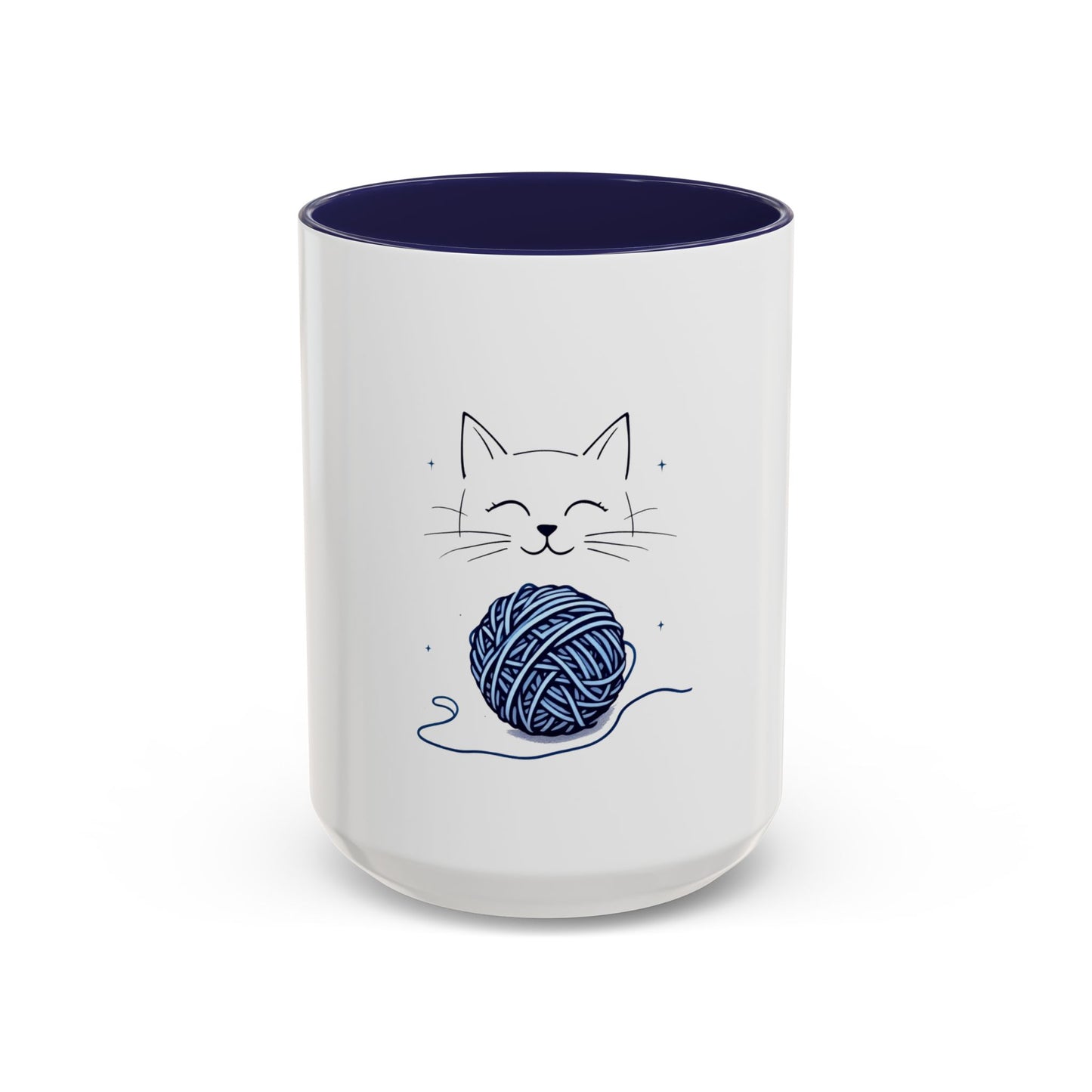 Cat Yarn Mug, Fun and Playful Coffee Cup Design for Cat Enthusiasts, Great for Daily Use