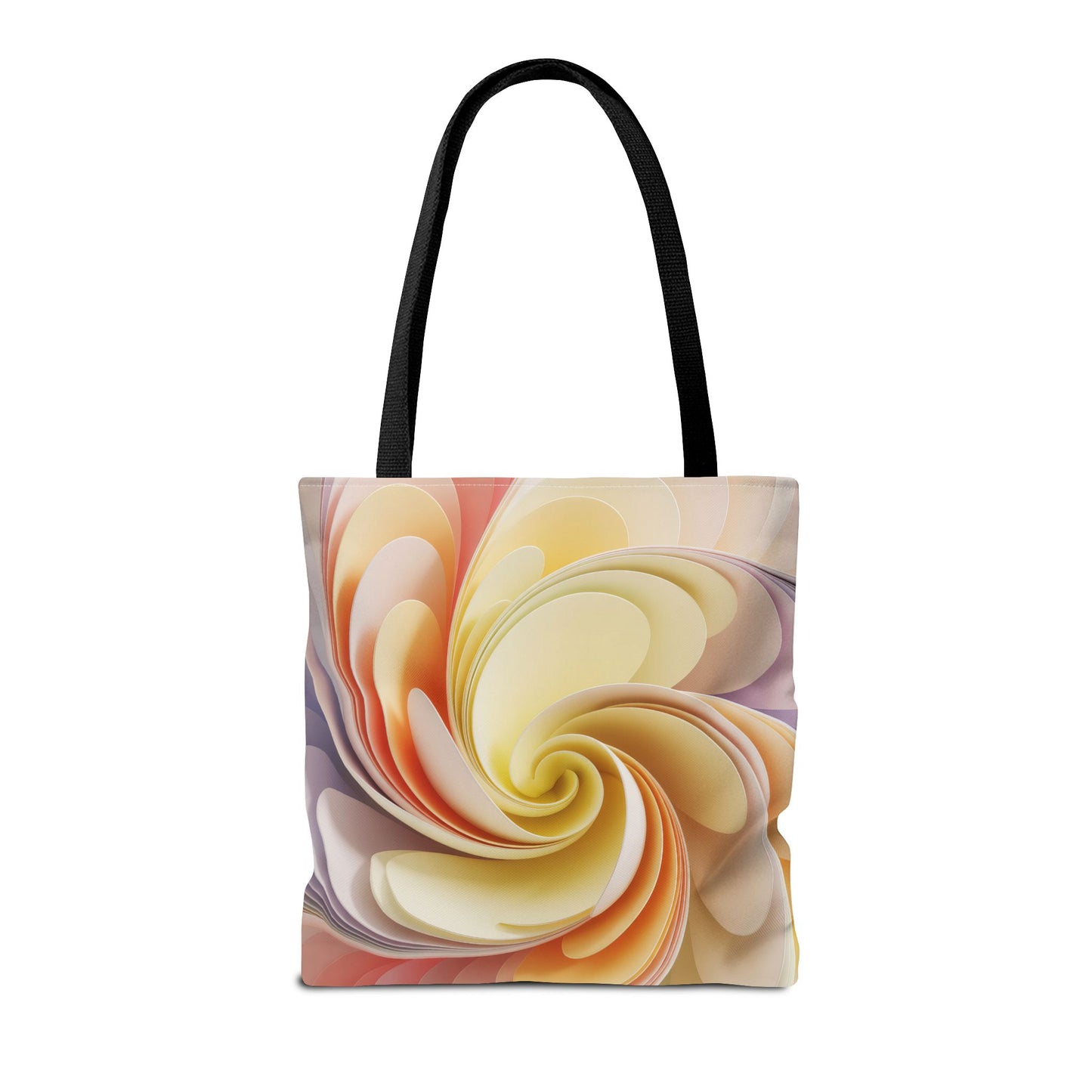 Abstract Floral Flow Tote Bag 16x16