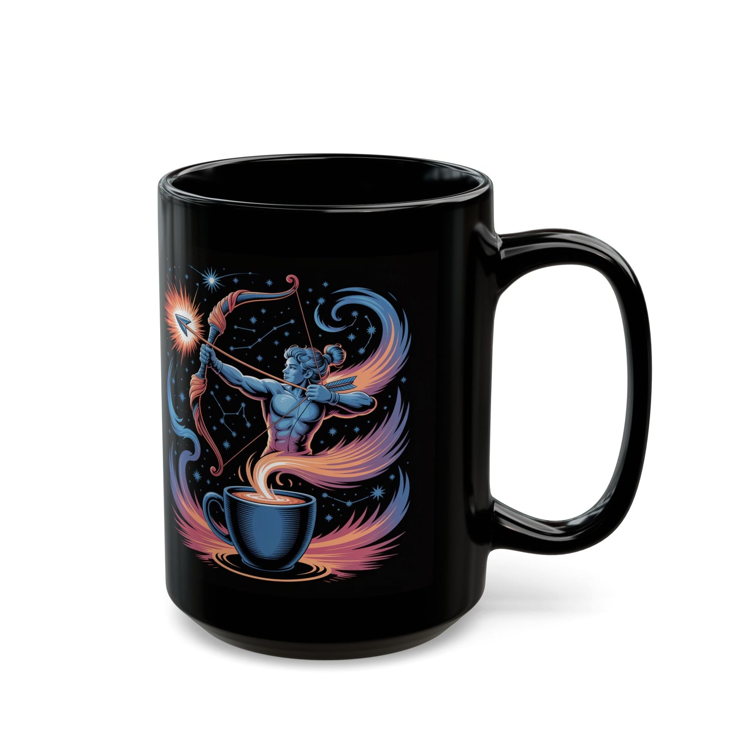 Sagittarius Cosmic Archer Mug - Celestial Coffee Cup, Gift for Astrology Lovers, Perfect for Birthdays, Holidays, or Cozy Evenings