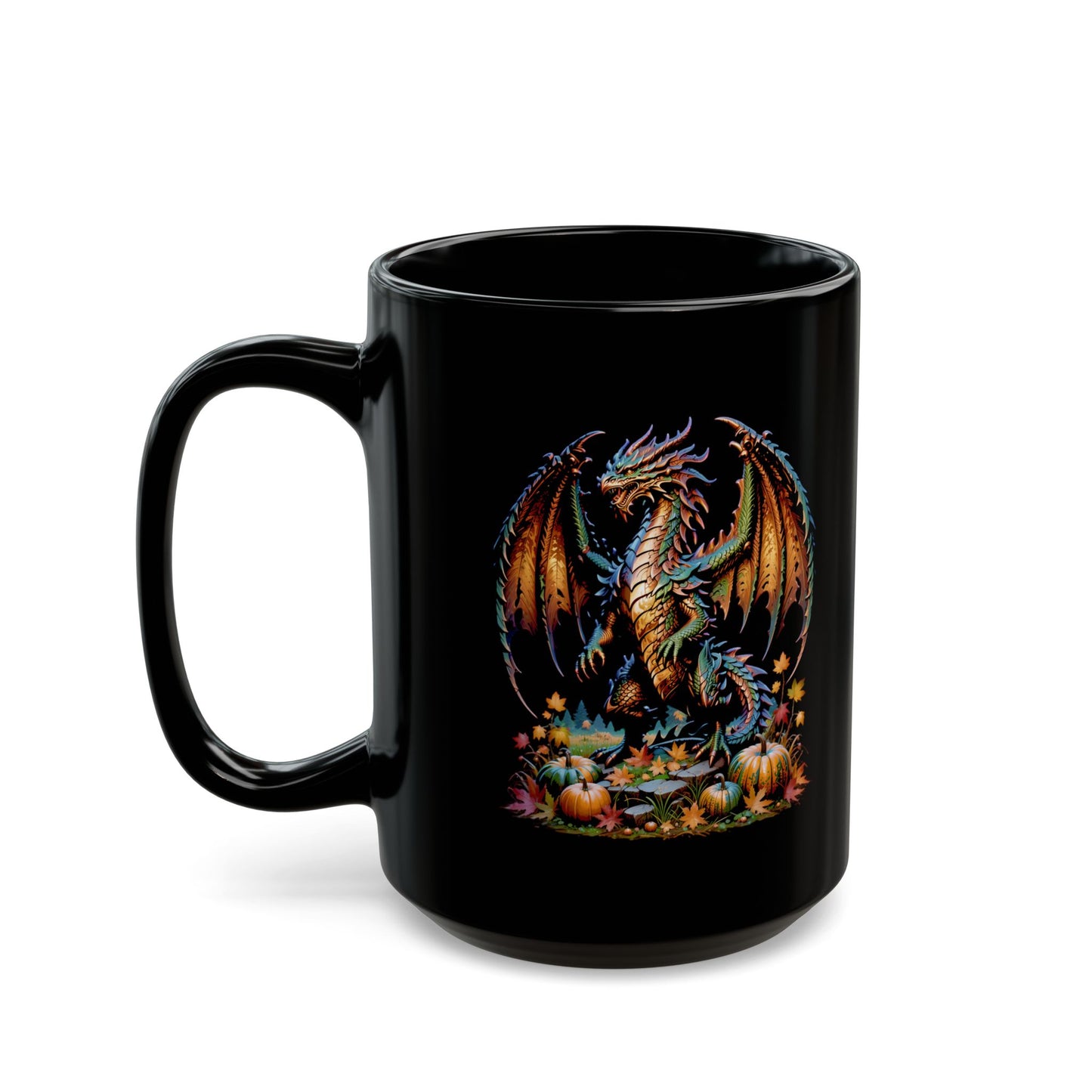 October Dragon Black Mug (11oz, 15oz)