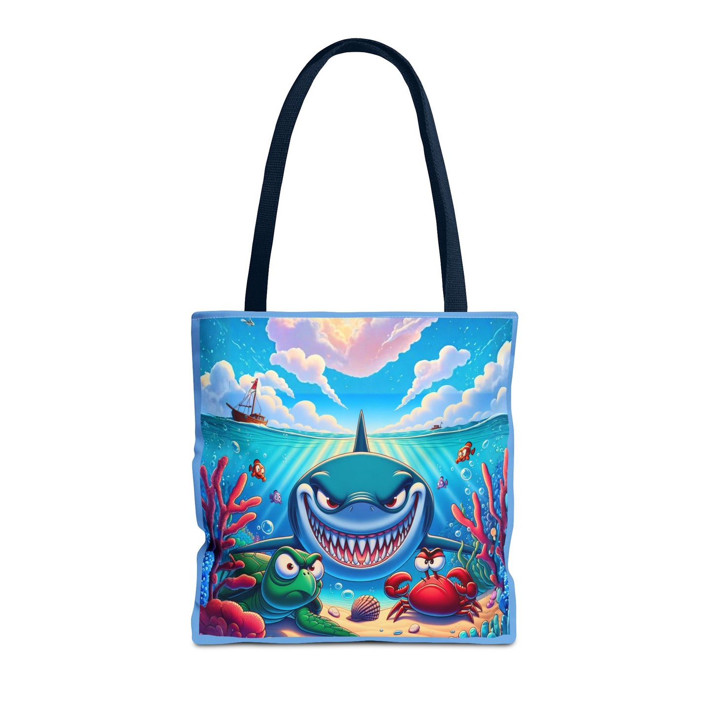 Sharky and Friends Tote Bag (AOP)