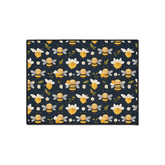 Bee-Themed Heavy Duty Floor Mat – Durable & Playful Design for Home & Garden