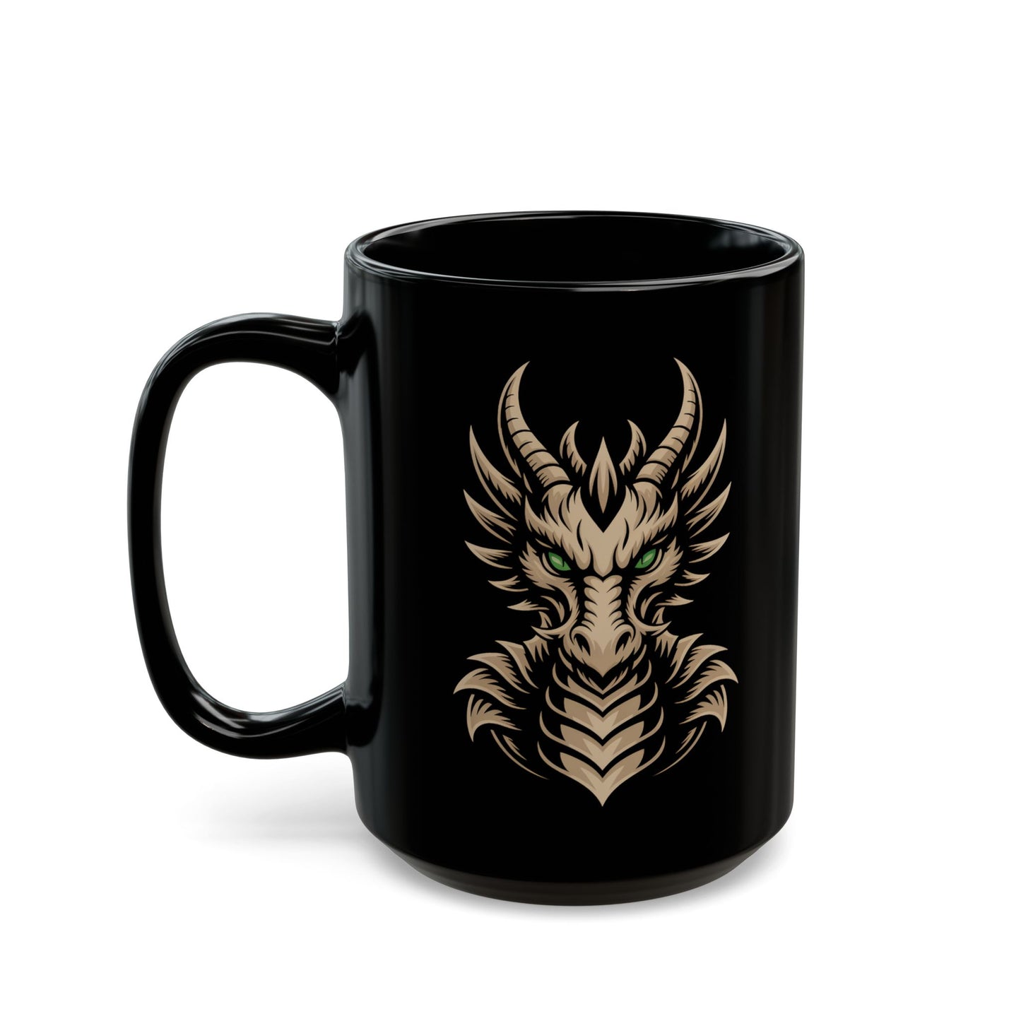 Golden Dragon Black Mug (15oz)
