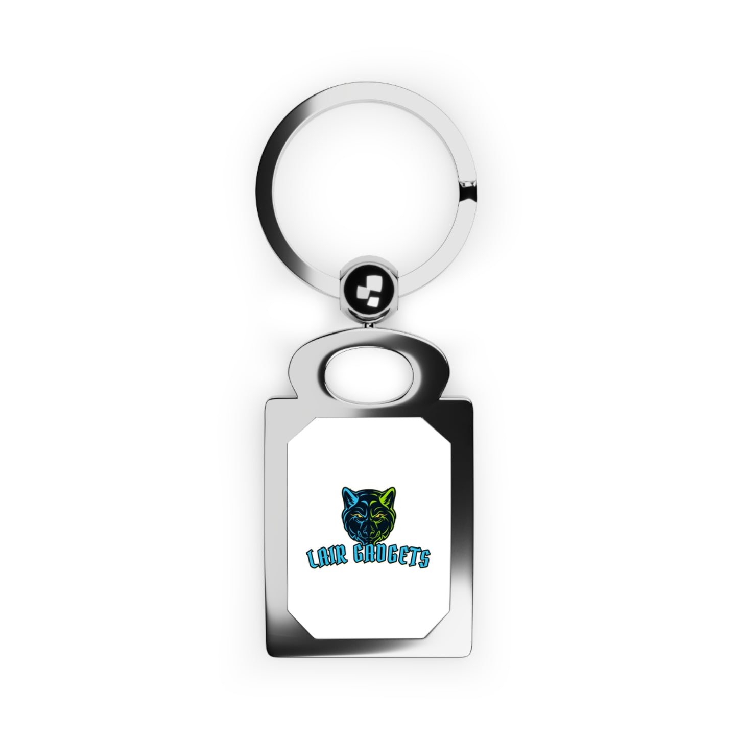 Lair Gadgets Keyring, Custom Wolf Design Rectangle Keychain, Practical Key Holder