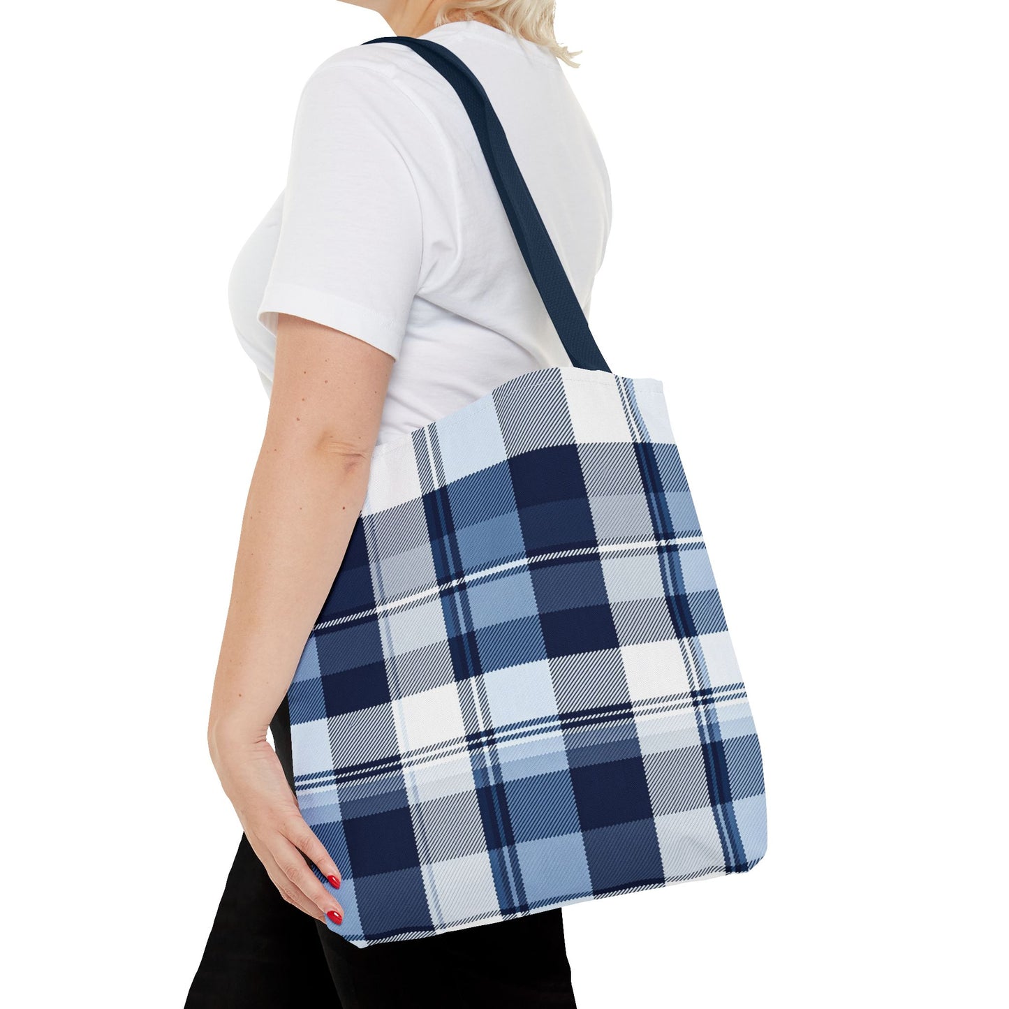 Blue Pattern Tote Bag (AOP)