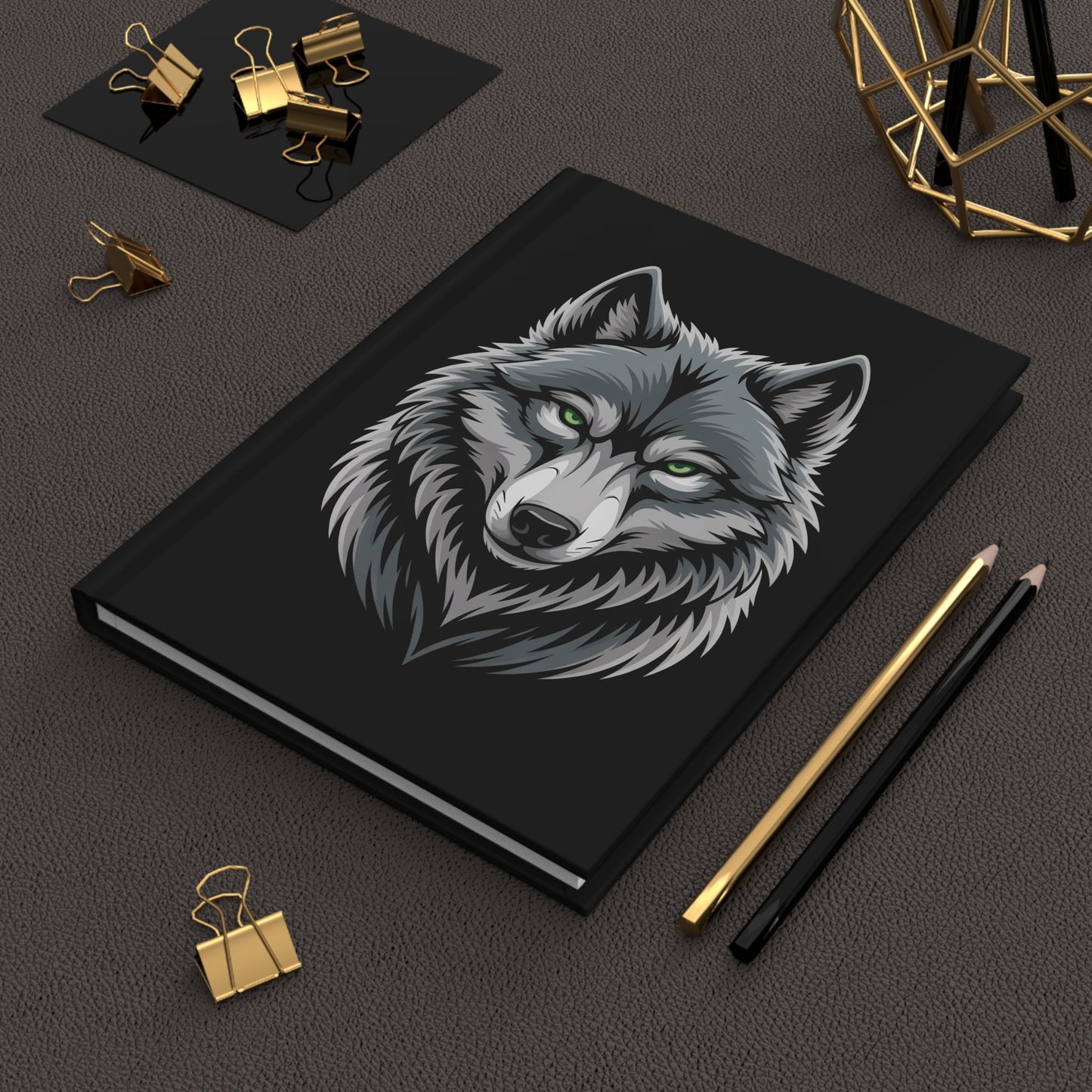 Wolf Hardcover Journal Matte