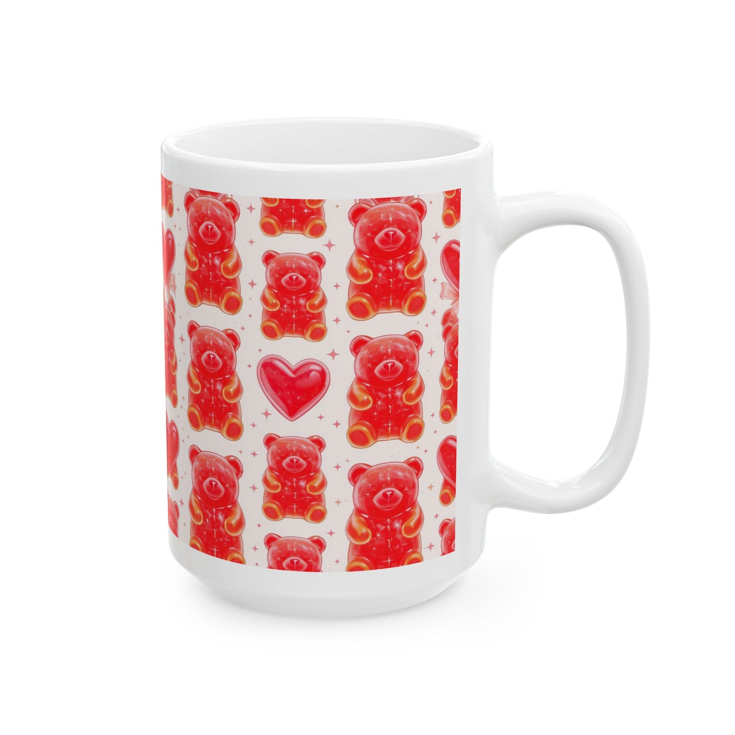 Gummy Bear Hearts Ceramic Mug 15oz- Score 93