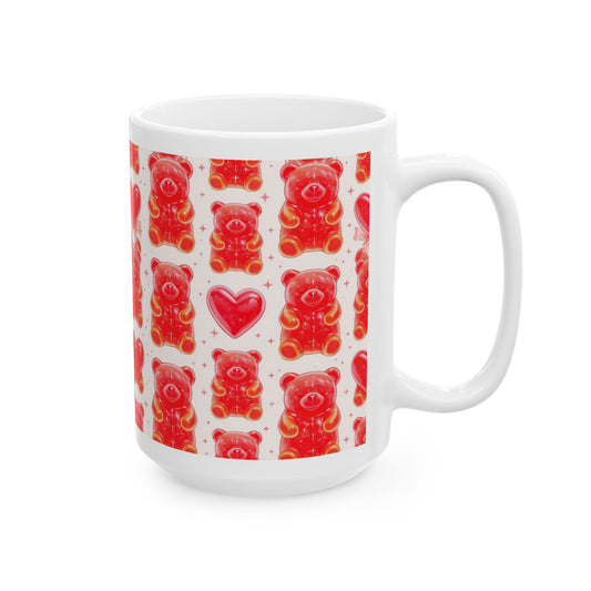 Gummy Bear Hearts Ceramic Mug 15oz- Score 93