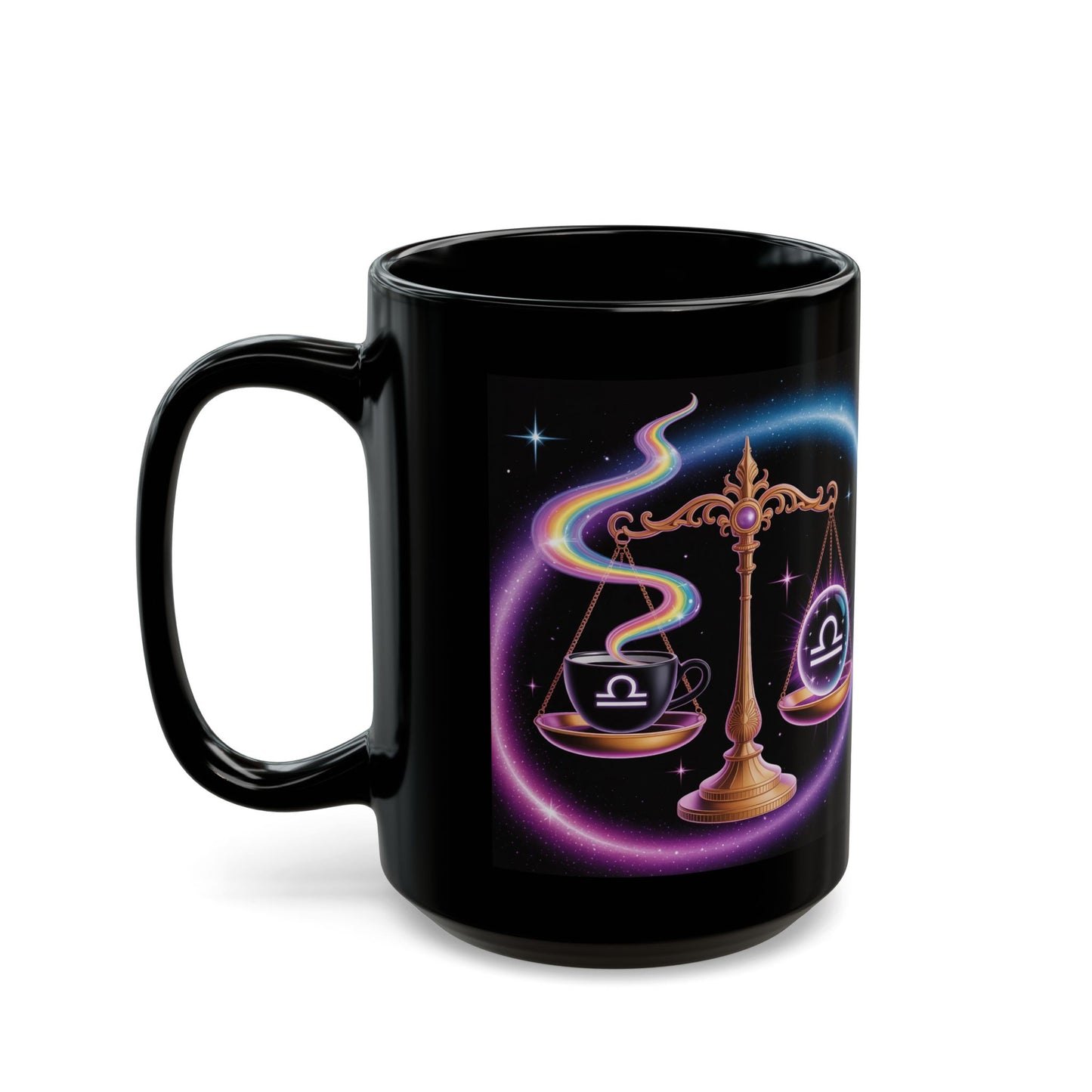 Astrological Libra Scale Mug - Cosmic Coffee Cup for Astrology Lovers, Zodiac Gift, Horoscope Mug, Balance Theme, Star Sign Decor