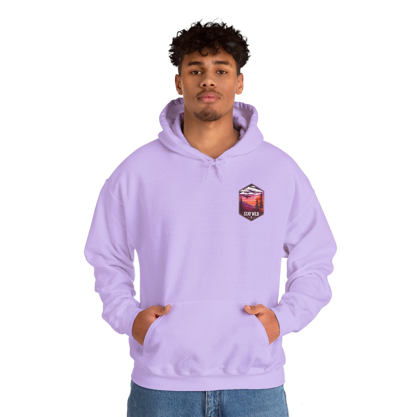 Retro Vibe Unisex Heavy Blend™ 'Stay Wild' Hooded Sweatshirt - Perfect for Chill Days and Cozy Nights