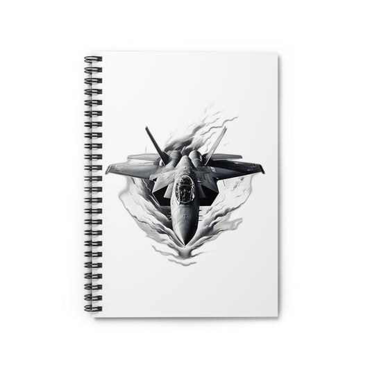 Fighter Jet Spiral Notebook - Perfect for Aviation Enthusiasts