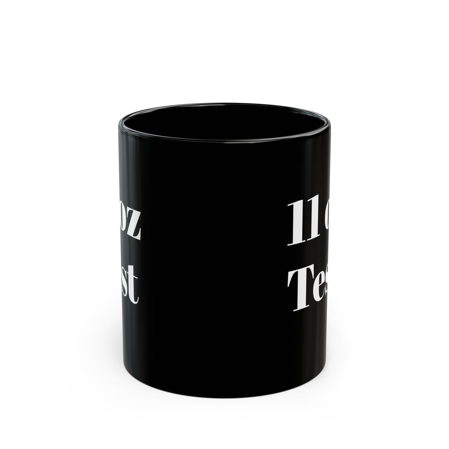 11 oz Test Black Mug (11oz,)