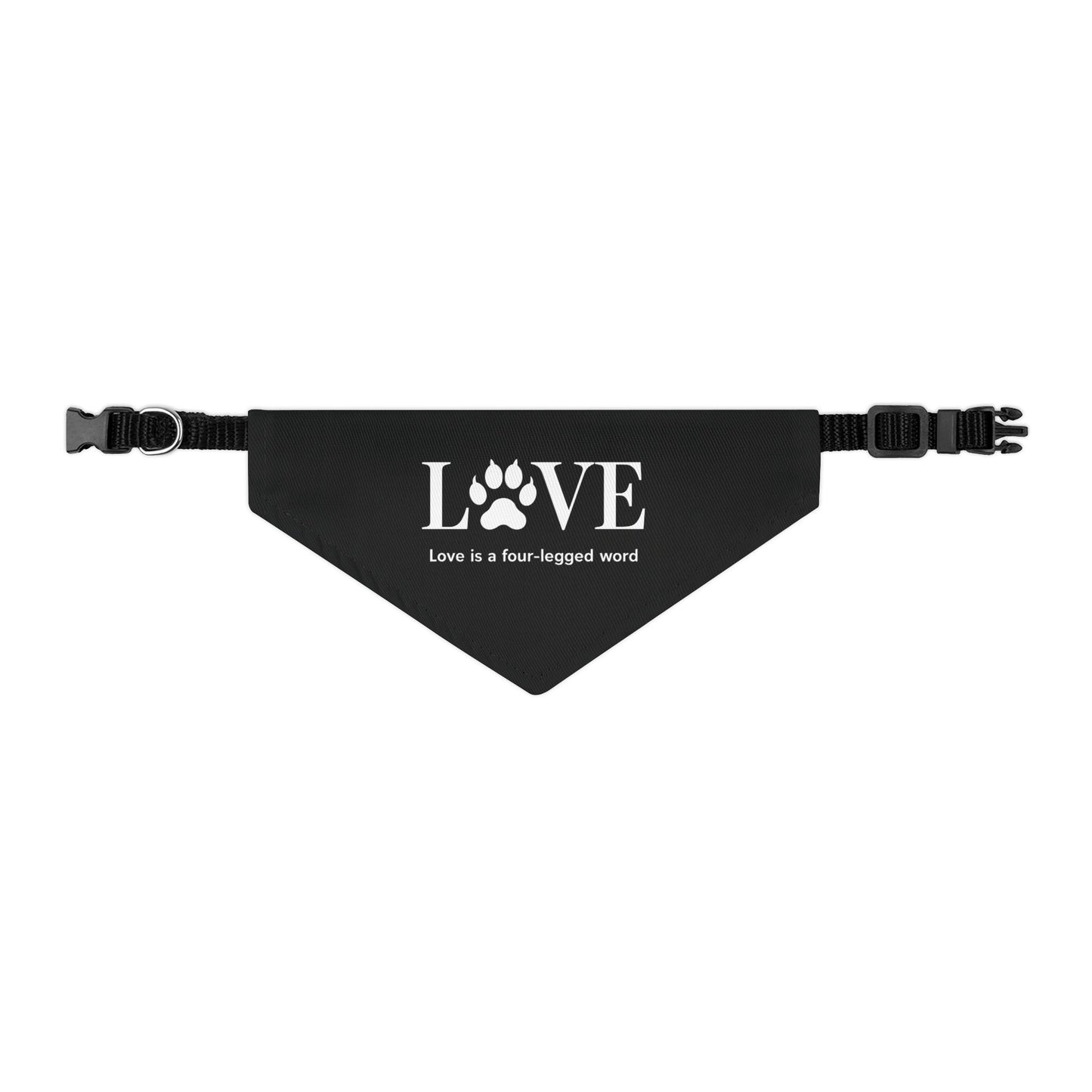 Love Pet Bandana Collar - Perfect for Dog Lovers - Adjustable & Stylish