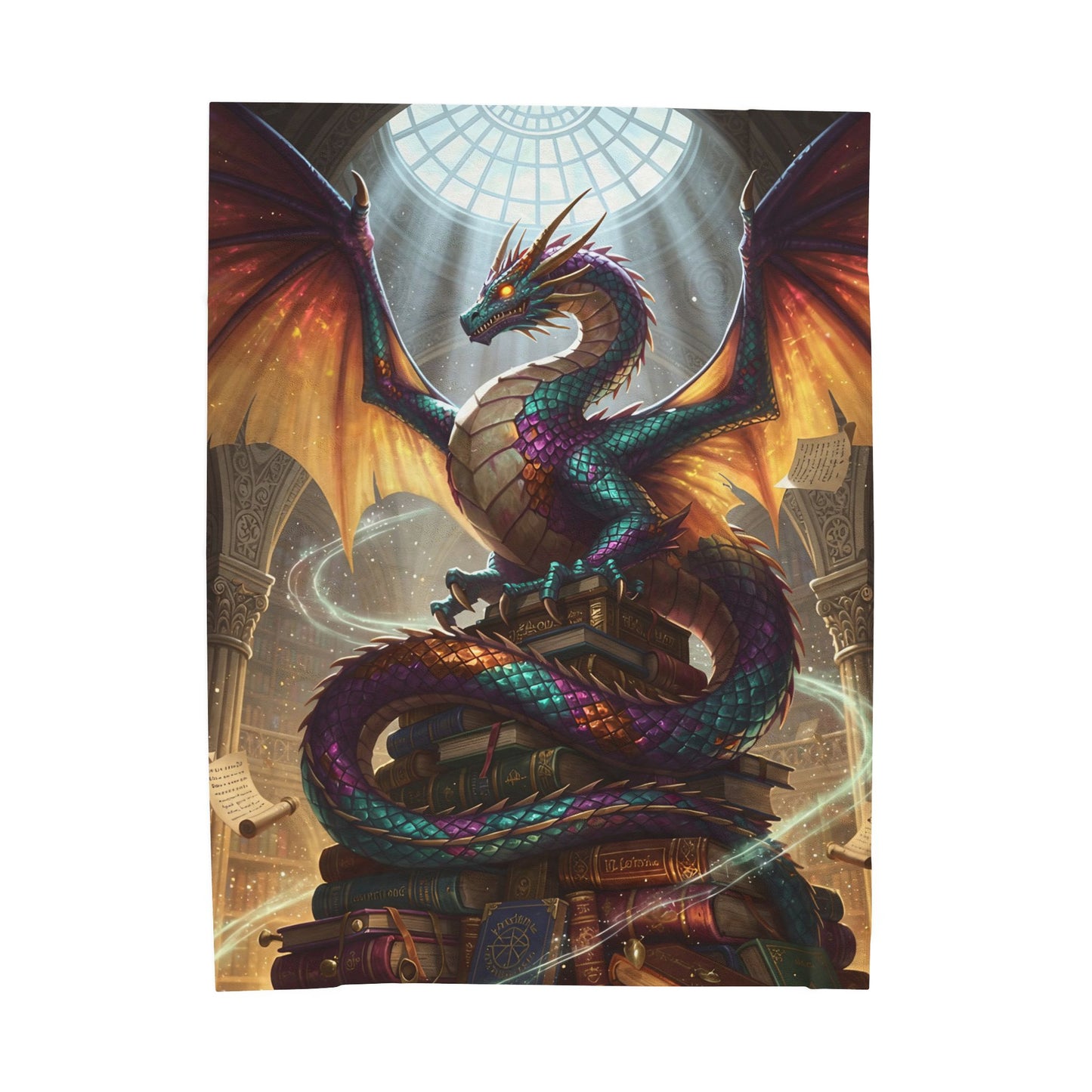 Dragon Books Velveteen Plush Blanket