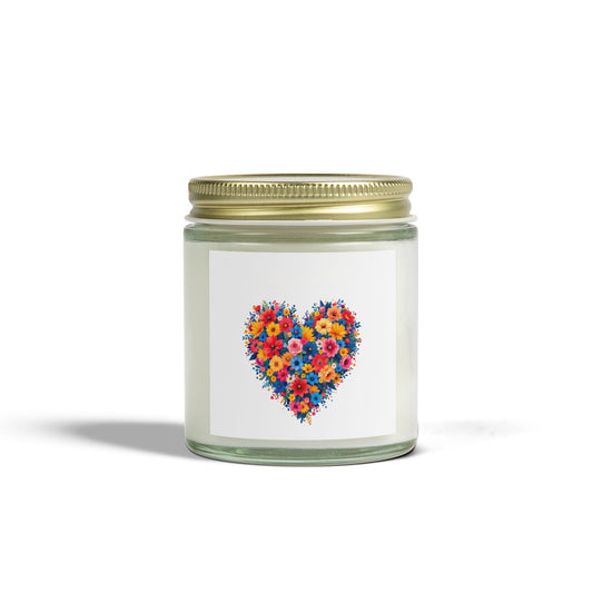 Floral Heart Scented Candles