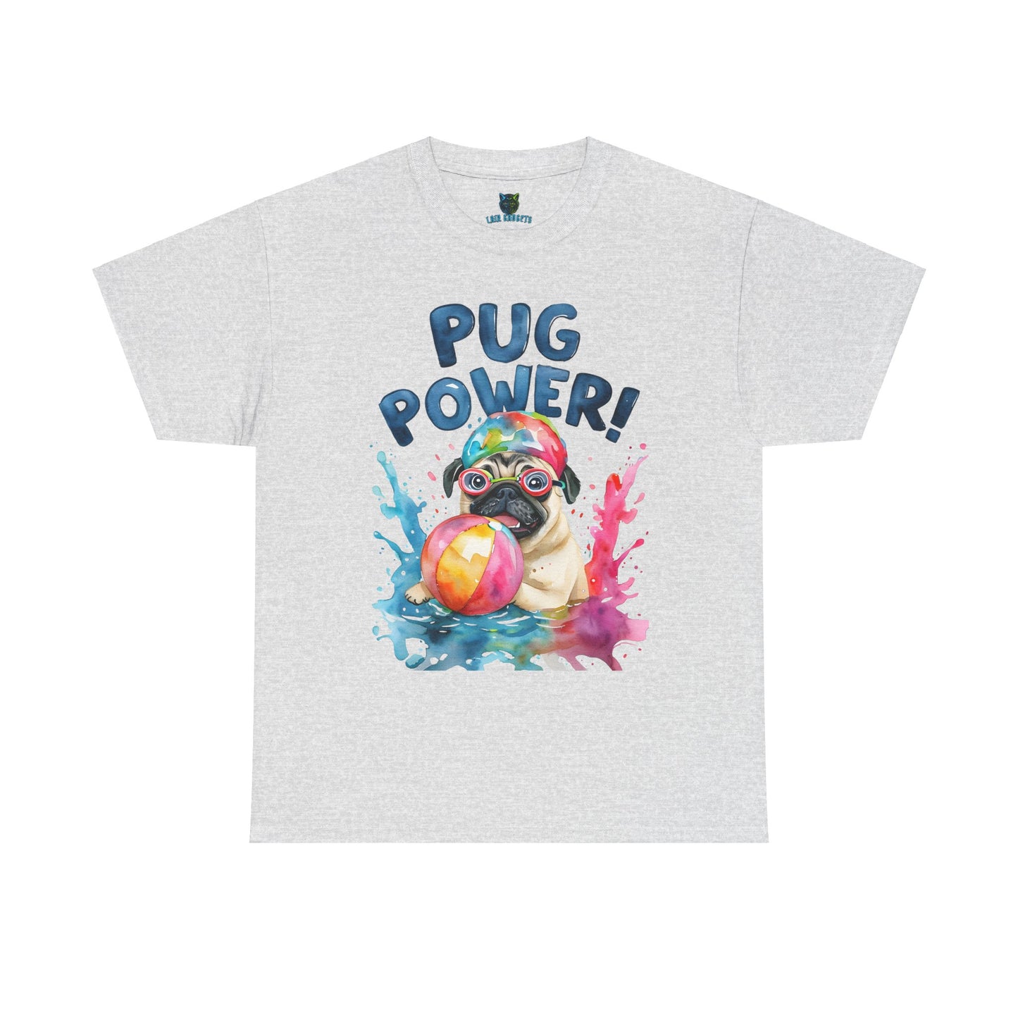 Pug Power Unisex Heavy Cotton Tee – Fun & Playful Dog Shirt