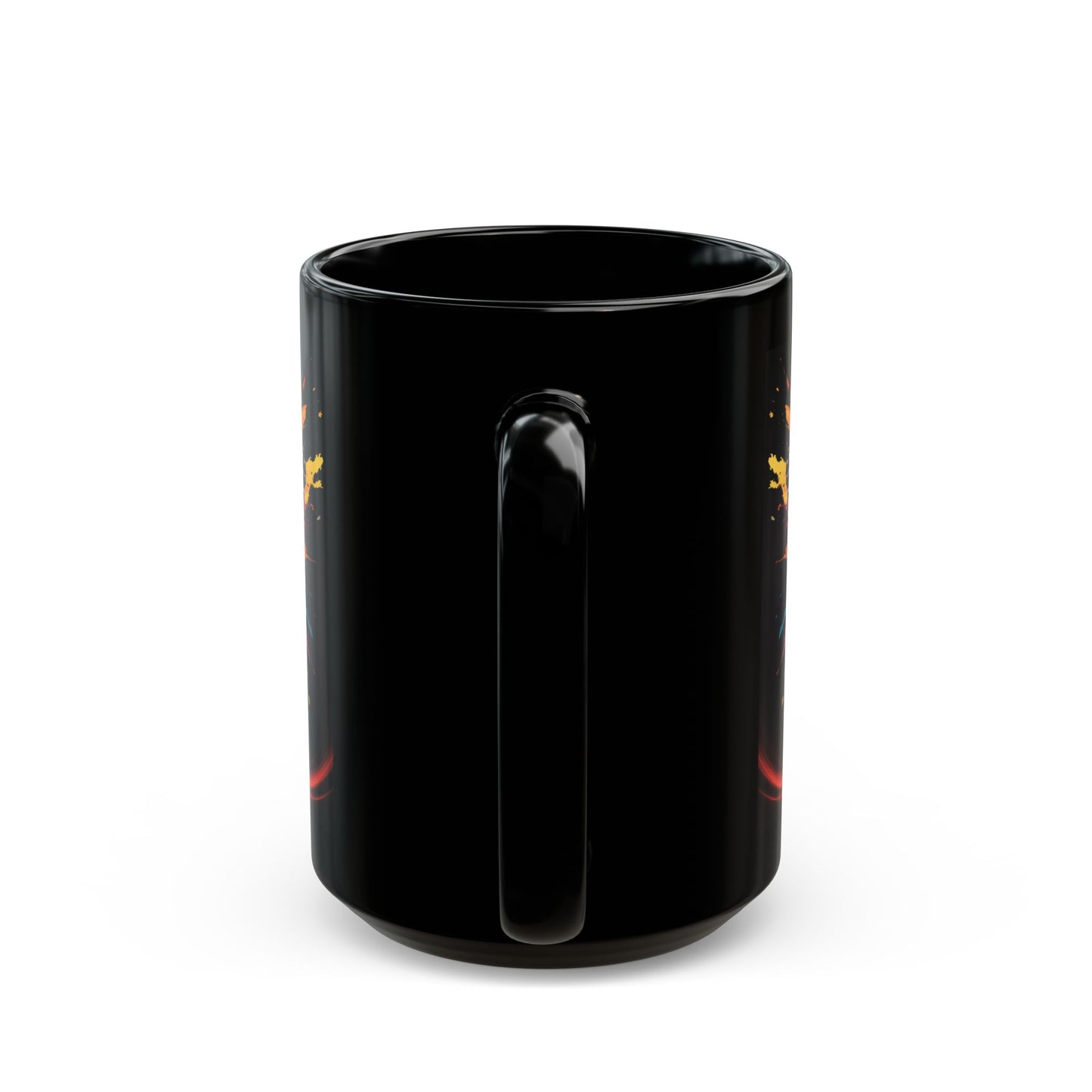 Butterfly Swirl Black Mug (15oz)