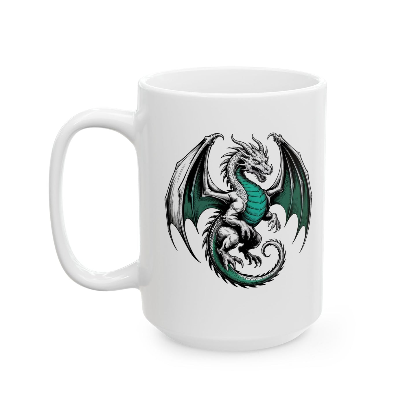 Dragon Ceramic Mug, (15oz) #10613289