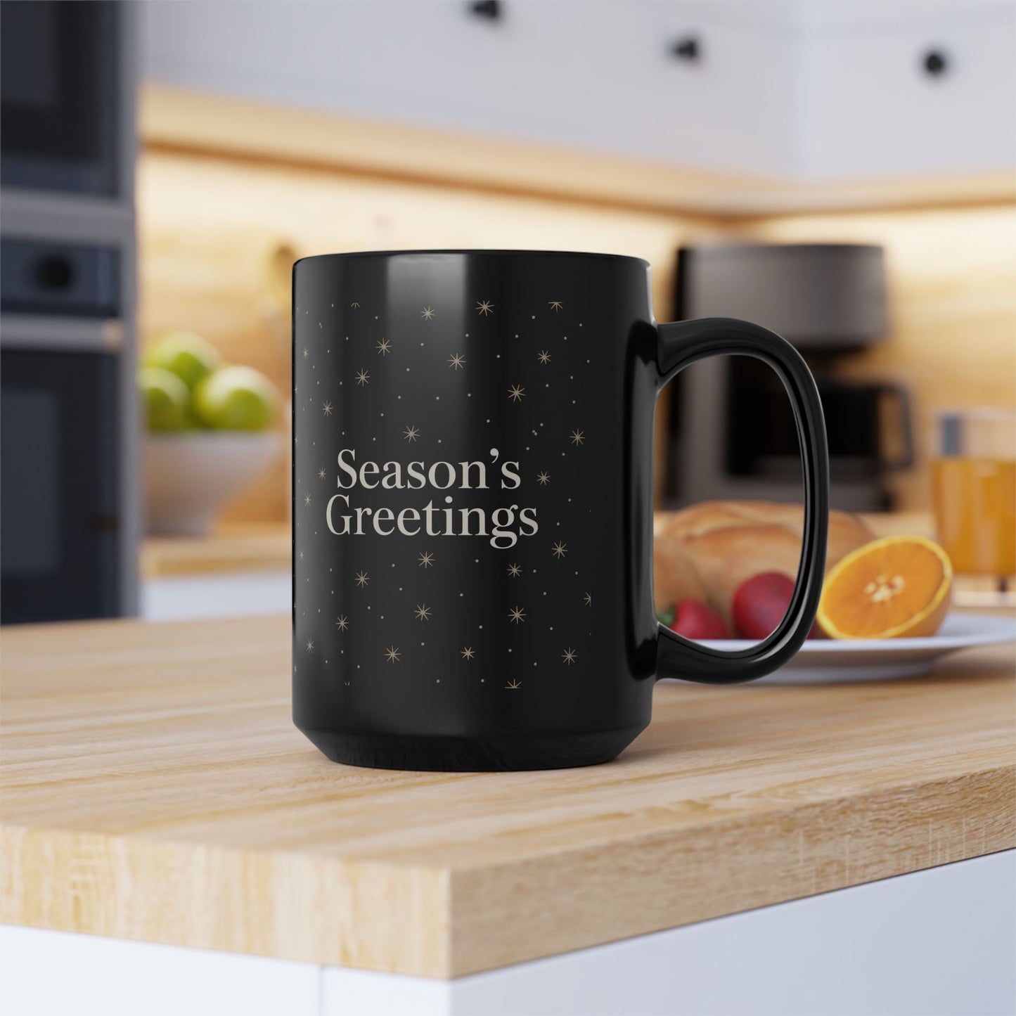 Starry Season's Greetings Mug | Festive Black Coffee Cup | Holiday Gift | Customizable Drinkware | Cozy Winter Vibes | Perfect for [...]