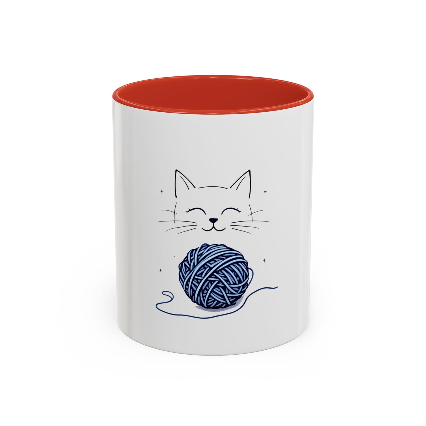 Cat Yarn Mug, Fun and Playful Coffee Cup Design for Cat Enthusiasts, Great for Daily Use