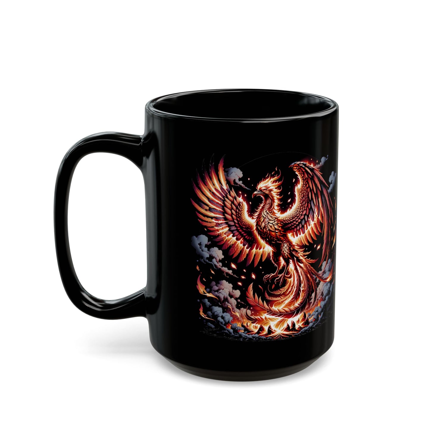 Phoenix Rising Black Mug (11oz, 15oz)