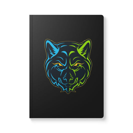 Lair Gadgets Wolf Softcover Journal, Motivational Notebook, Creative Writing Diary, Gift for Artists, School & Work