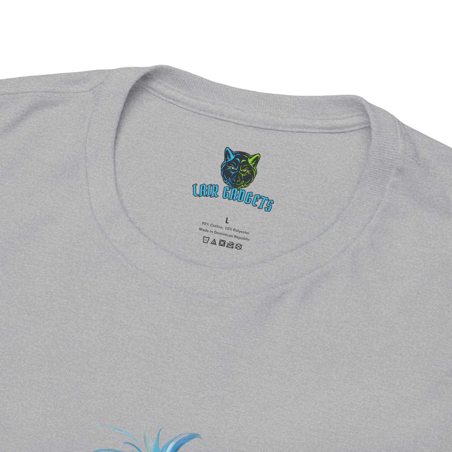 Playful Bluebird  Heavy Cotton Tee - Perfect for Nature Lovers & Everyday Wear