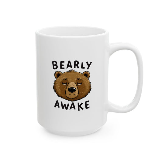 Bearly Awake Ceramic Mug – Perfect for Coffee Lovers