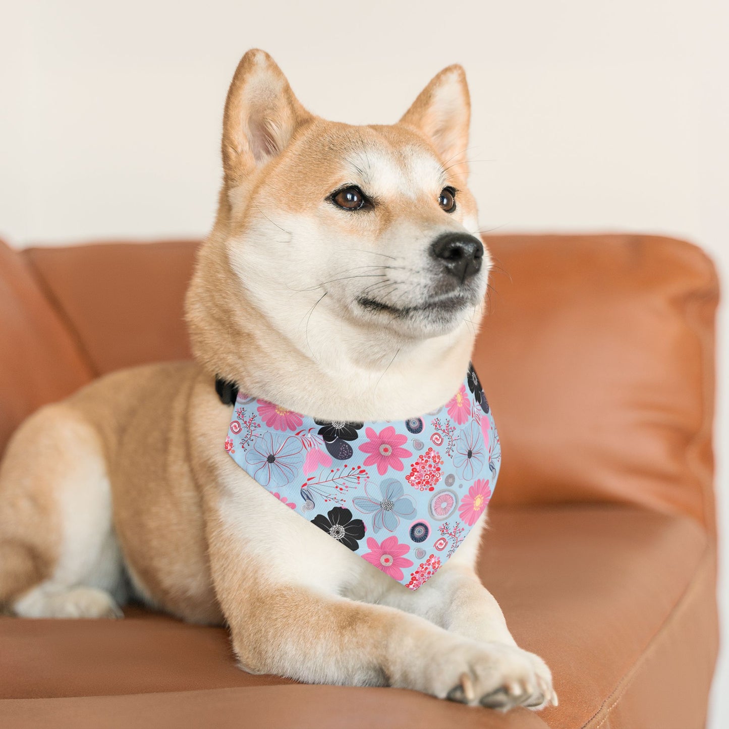 Floral Pet Bandana Collar - Stylish Dog Accessory for All Occasions