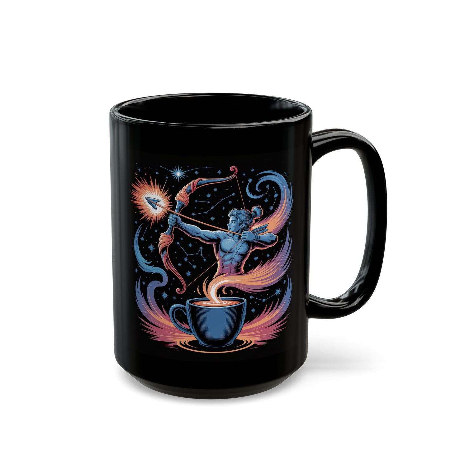 Sagittarius Cosmic Archer Mug - Celestial Coffee Cup, Gift for Astrology Lovers, Perfect for Birthdays, Holidays, or Cozy Evenings