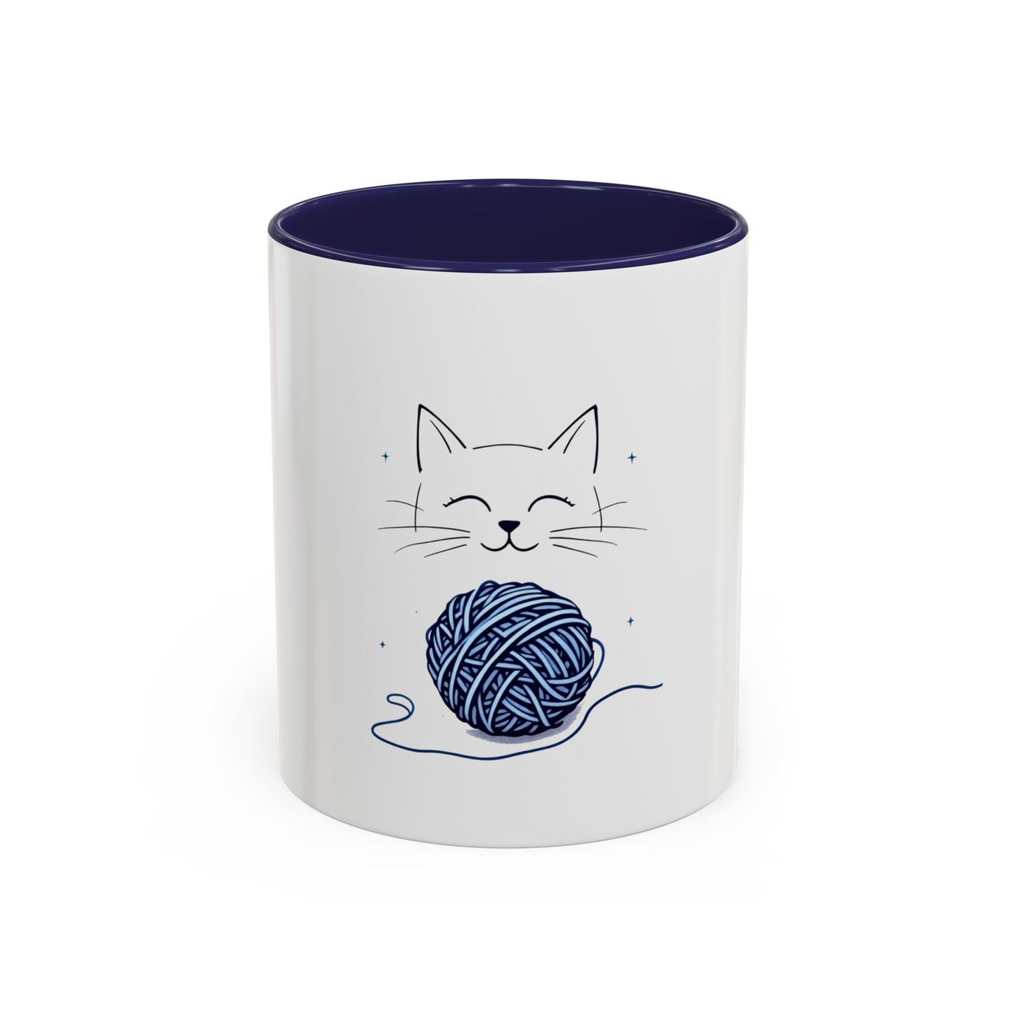 Cat Yarn Mug, Fun and Playful Coffee Cup Design for Cat Enthusiasts, Great for Daily Use