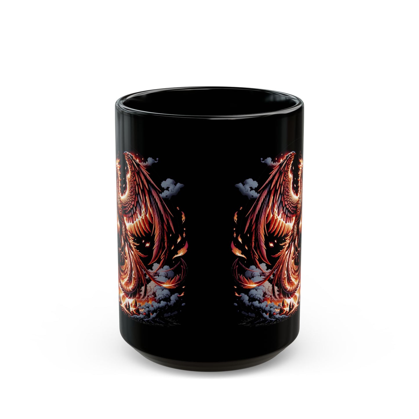 Phoenix Rising Black Mug (11oz, 15oz)
