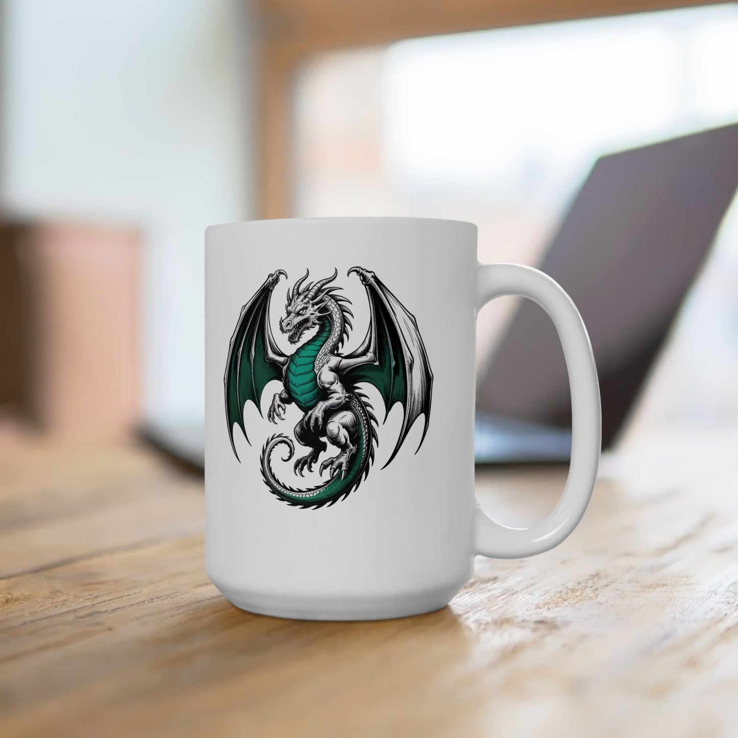 Dragon Ceramic Mug, (15oz) #10613289