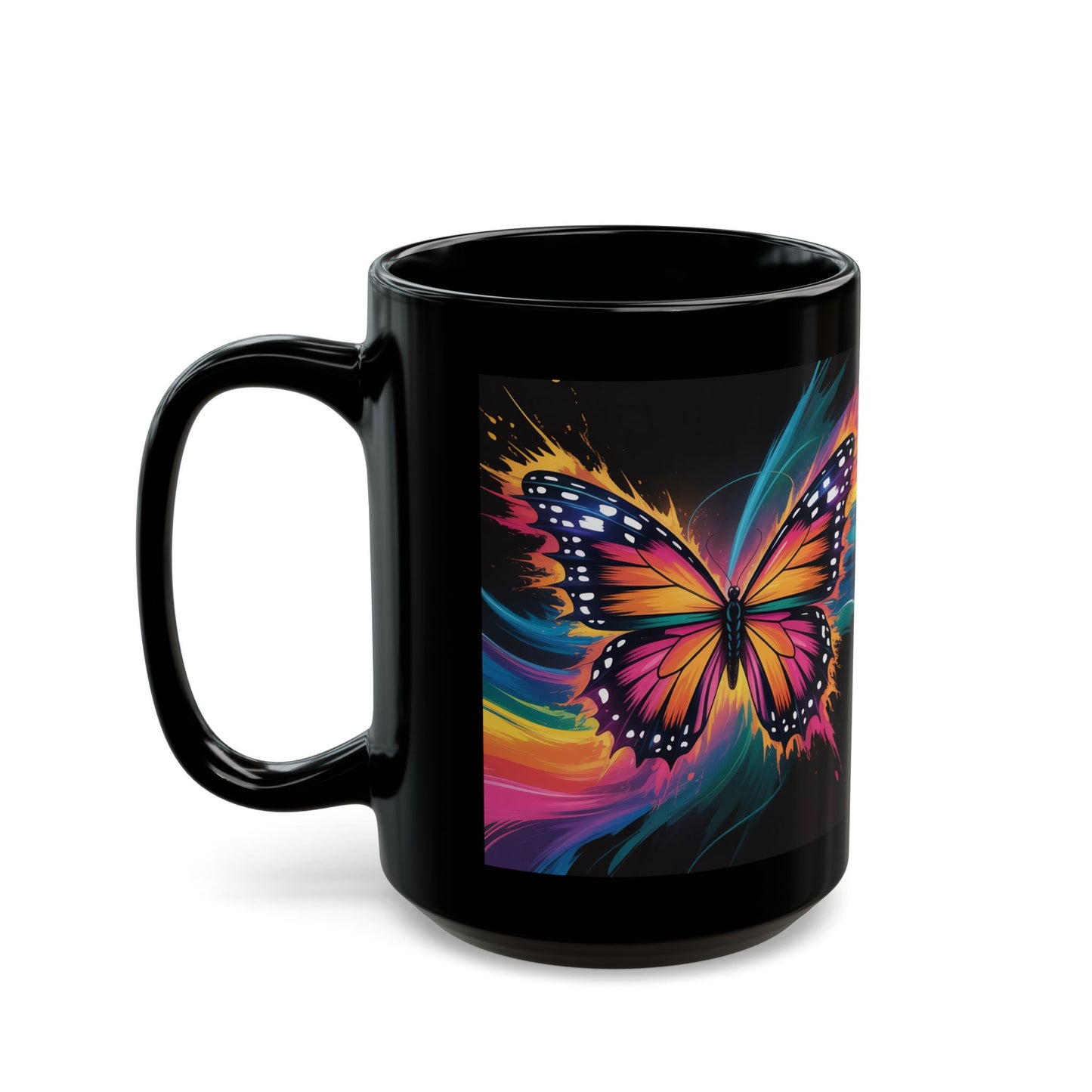 Butter Wave Black Mug (15oz)