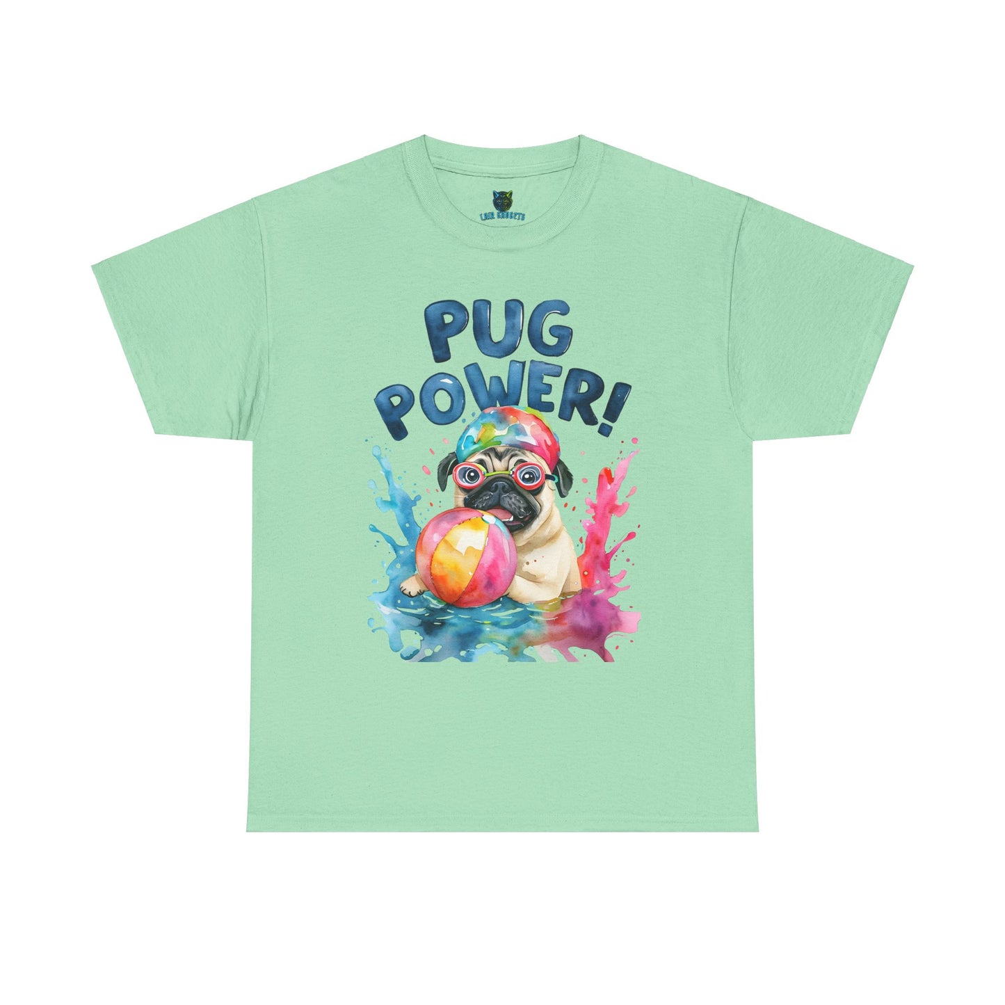 Pug Power Unisex Heavy Cotton Tee – Fun & Playful Dog Shirt