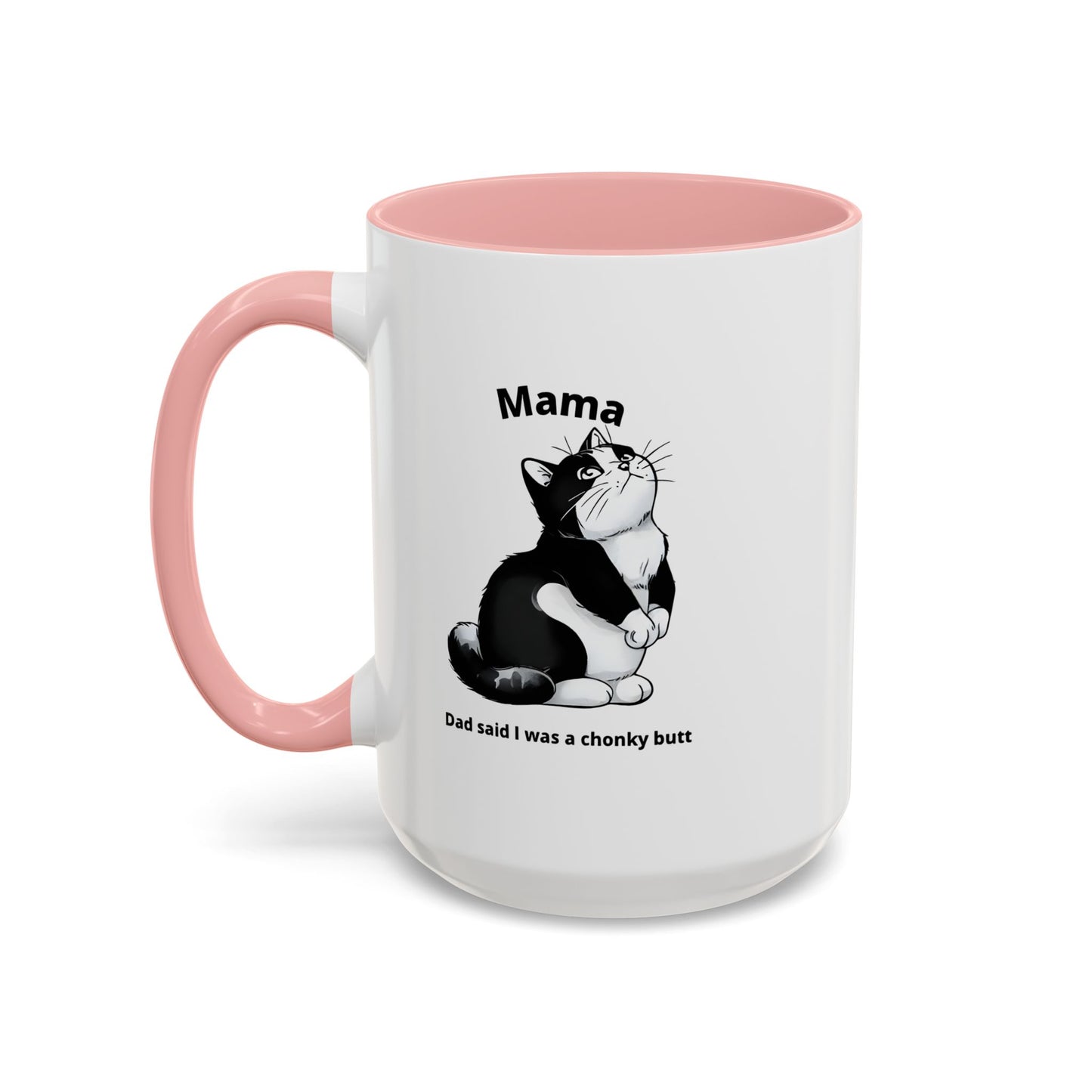 Charming Cat Coffee Mug - "Dad Said I Was a Chonky Butt" - Perfect Gift for Cat Lovers