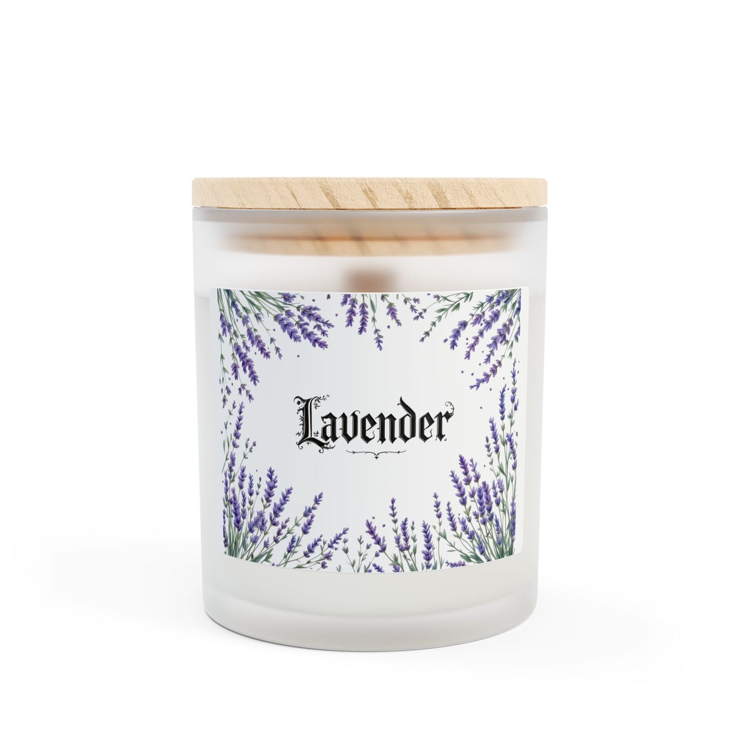 Lavender Scented Candle - 11oz Frosted Glass for Calming Aromatherapy