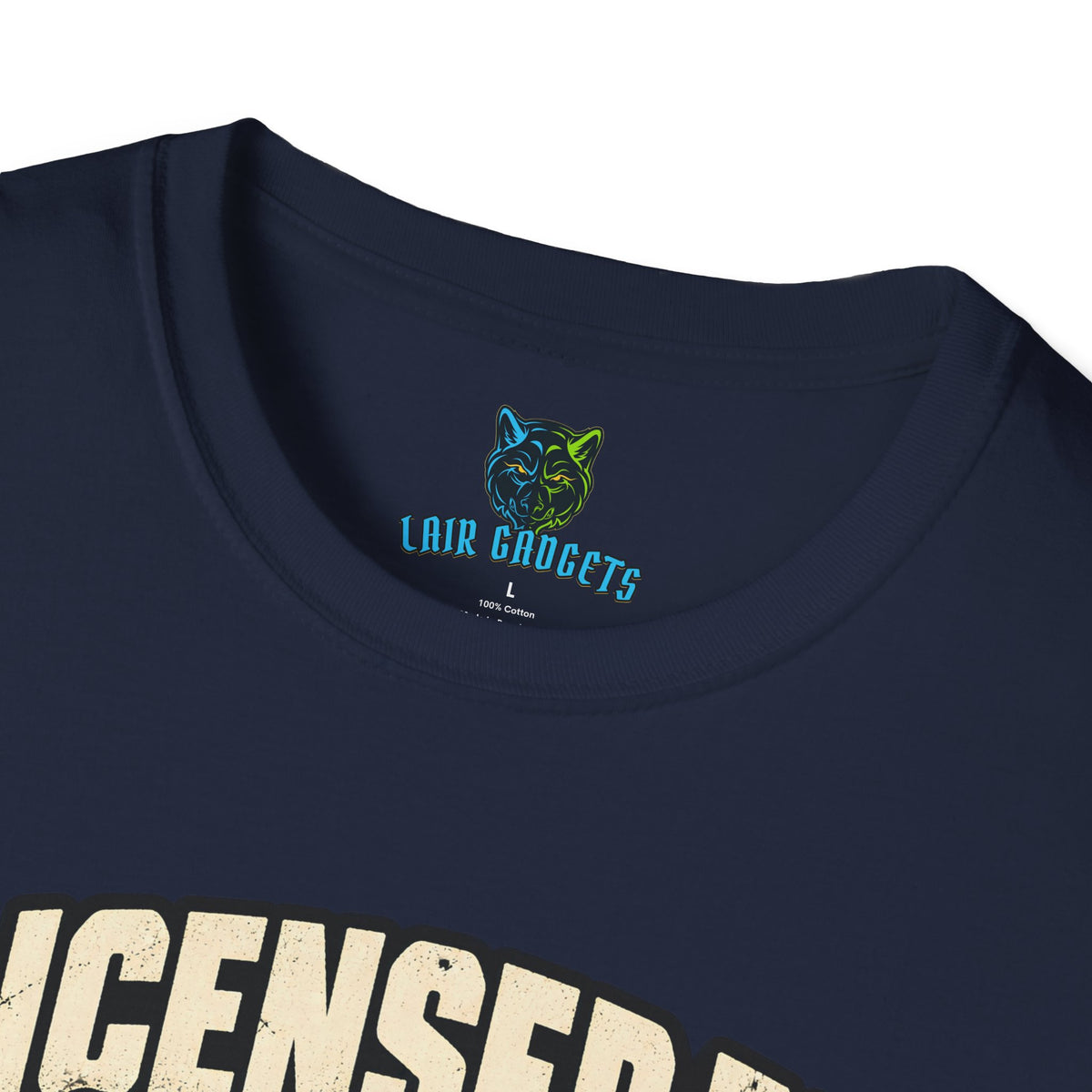 Licensed to Disappoint retro game cartridge graphic tee, alternate view
