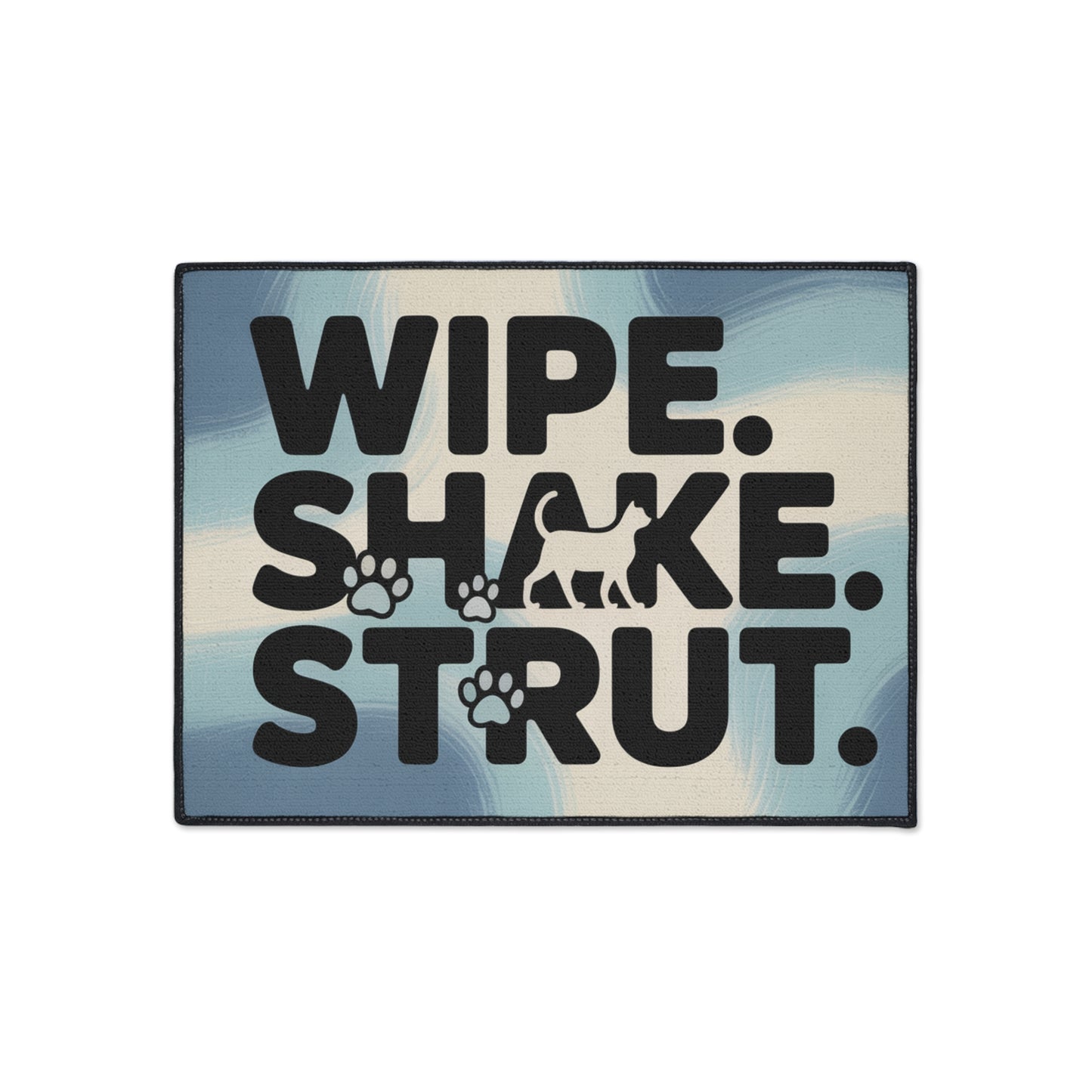 Cat Lover's Heavy Duty Floor Mat - Wipe. Shake. Strut.