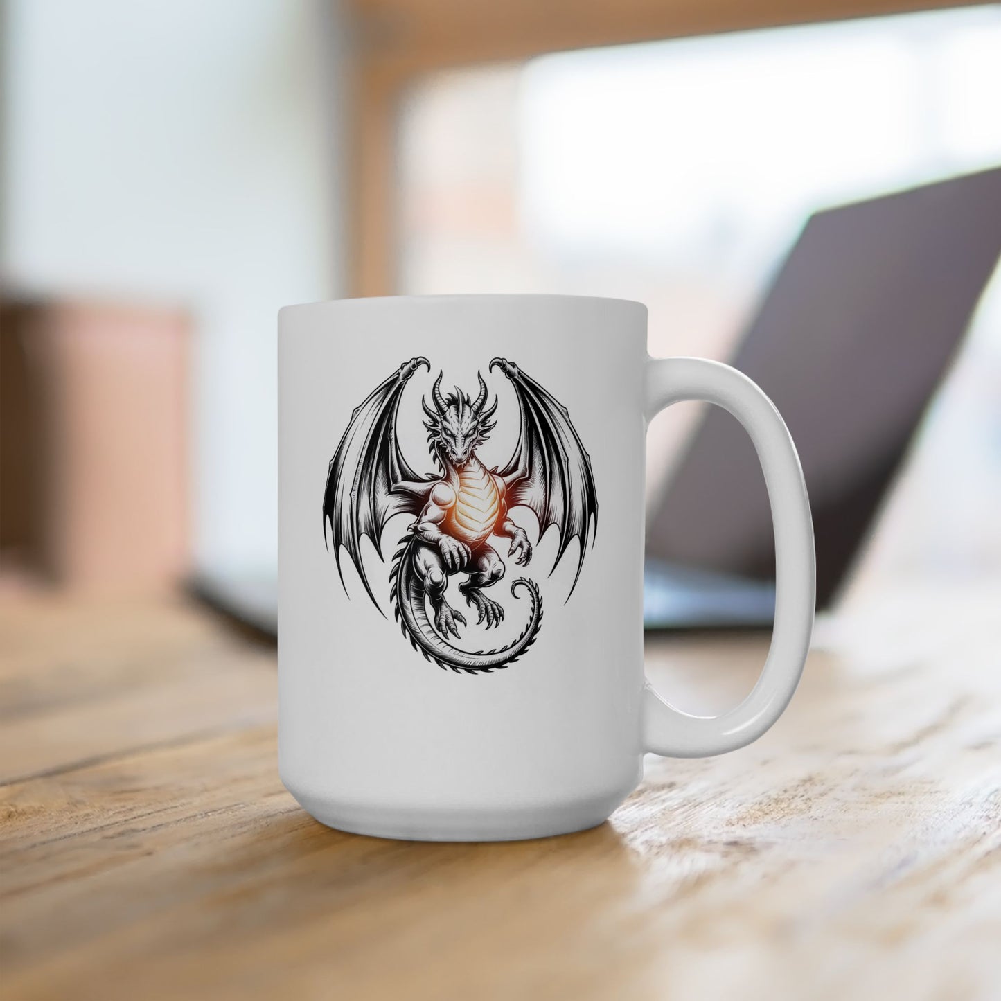 Dragon Ceramic Mug, (15oz) #10613286