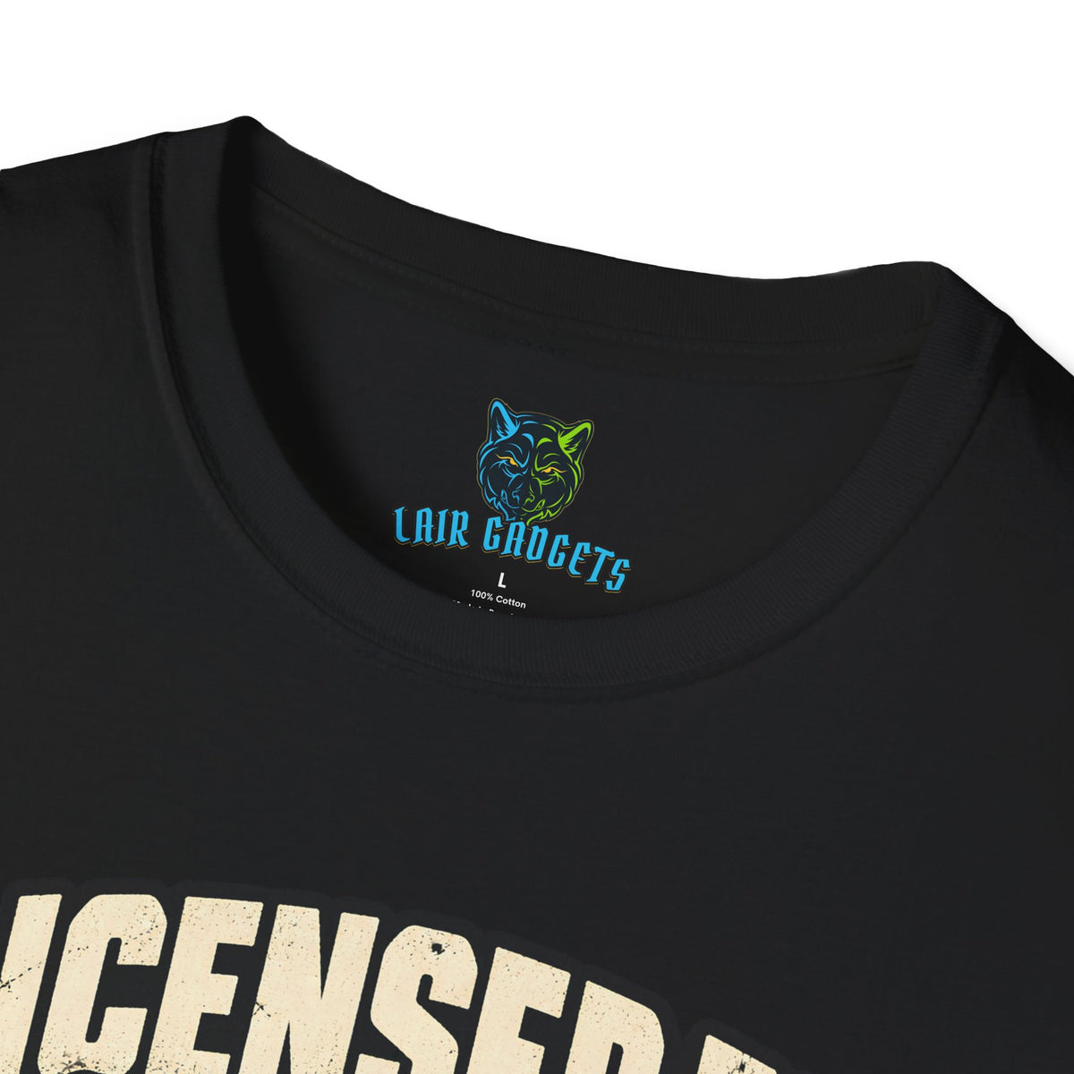 Licensed to Disappoint retro game cartridge graphic tee, alternate view