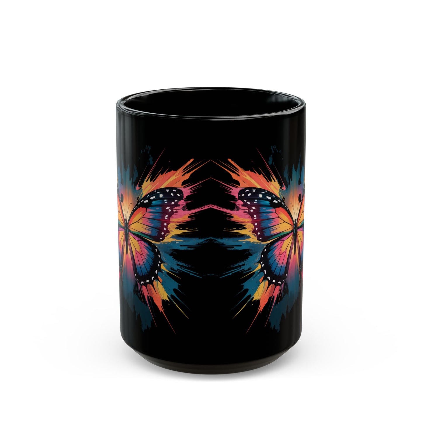 Butter Splash Black Mug (15oz)
