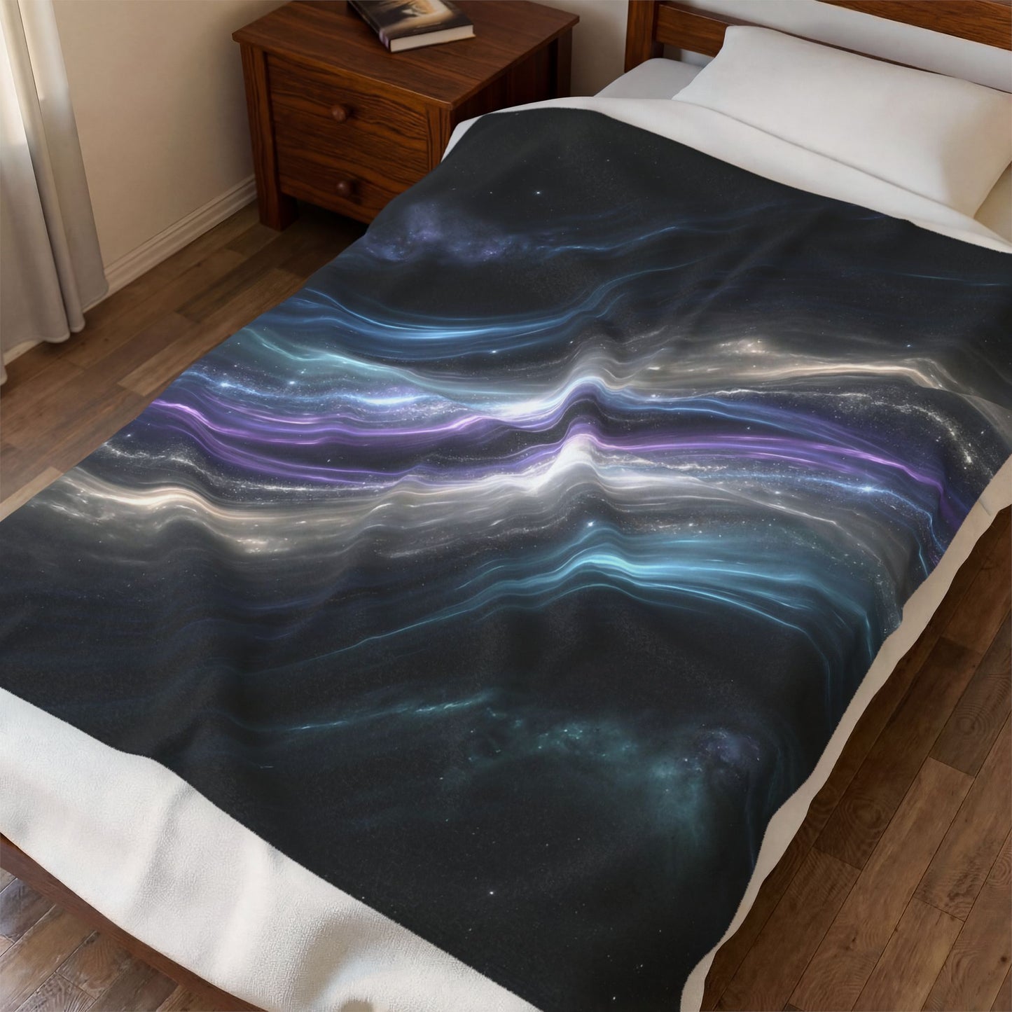 Galaxy Throw Blanket Space Nebula Cosmic Stars Blanket Celestial Decor Soft Plush Couch Throw by Lair Gadgets