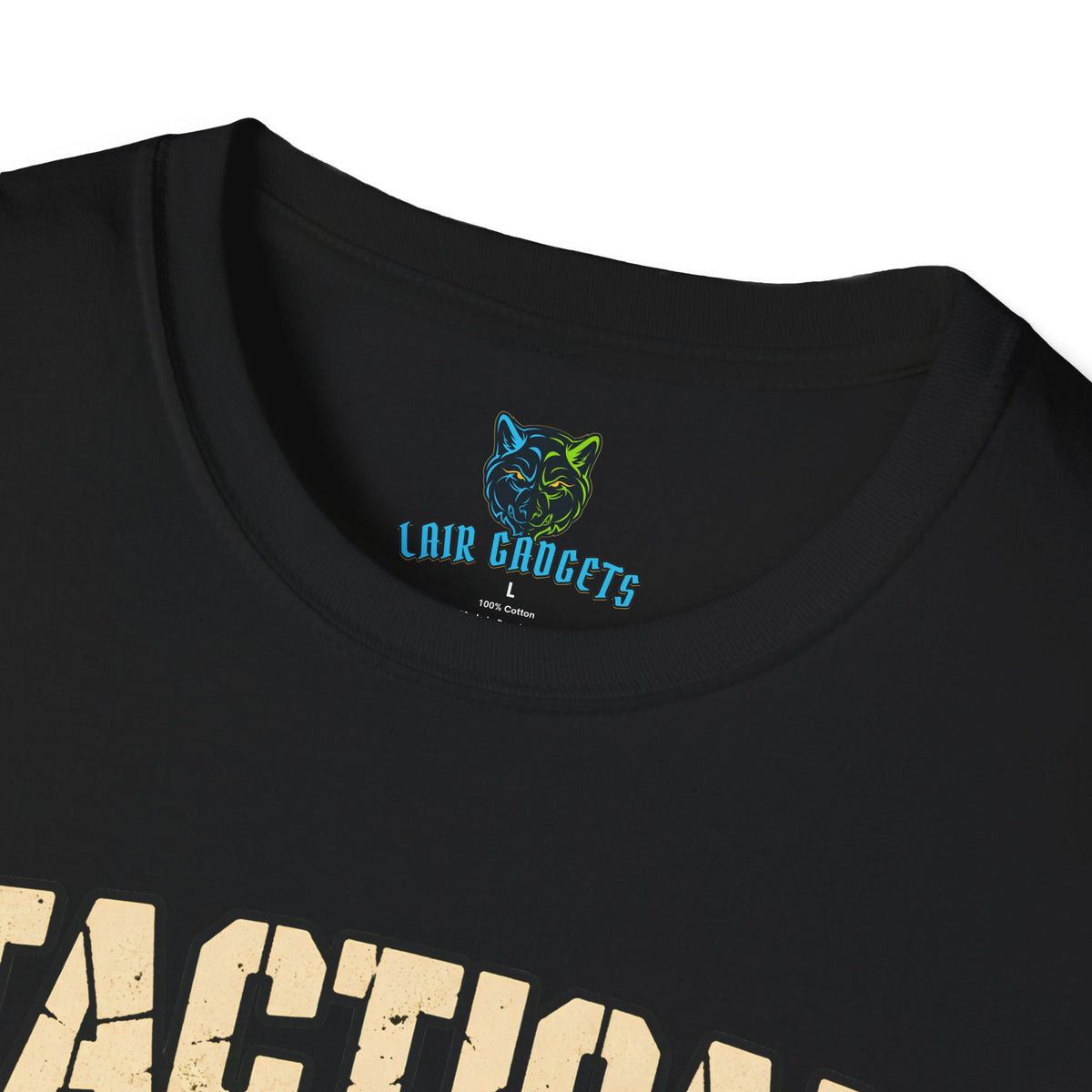 Tactical Cardboard soldier in a cardboard box graphic tee, alternate view
