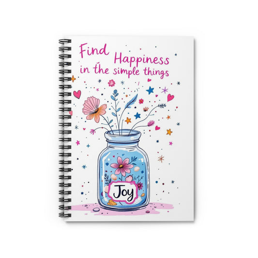 Joyful Spiral Notebook - Colorful Happiness Journal for Daily Reflections - Perfect Gift for Writers and Note-Takers